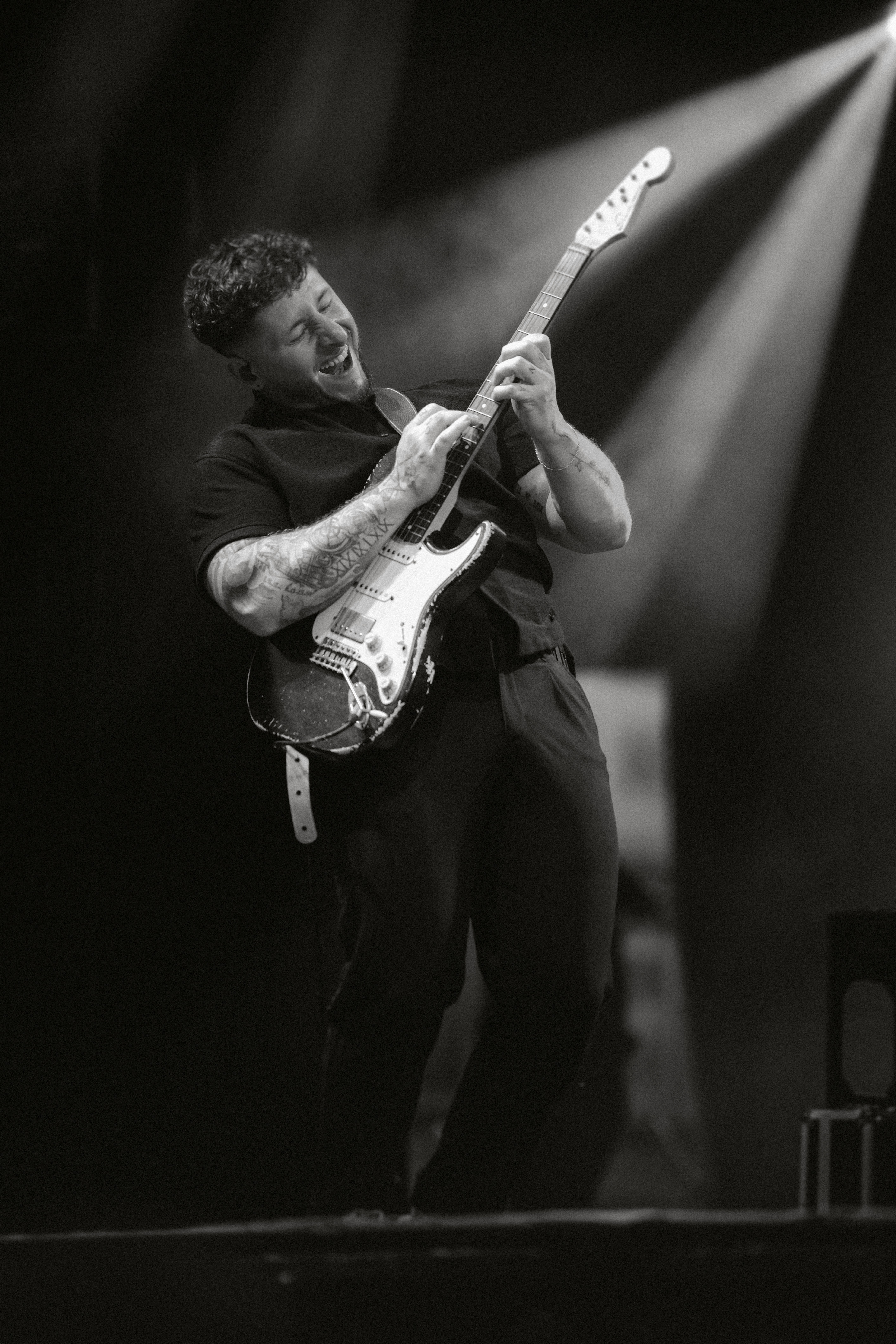 Stylish model in crowd