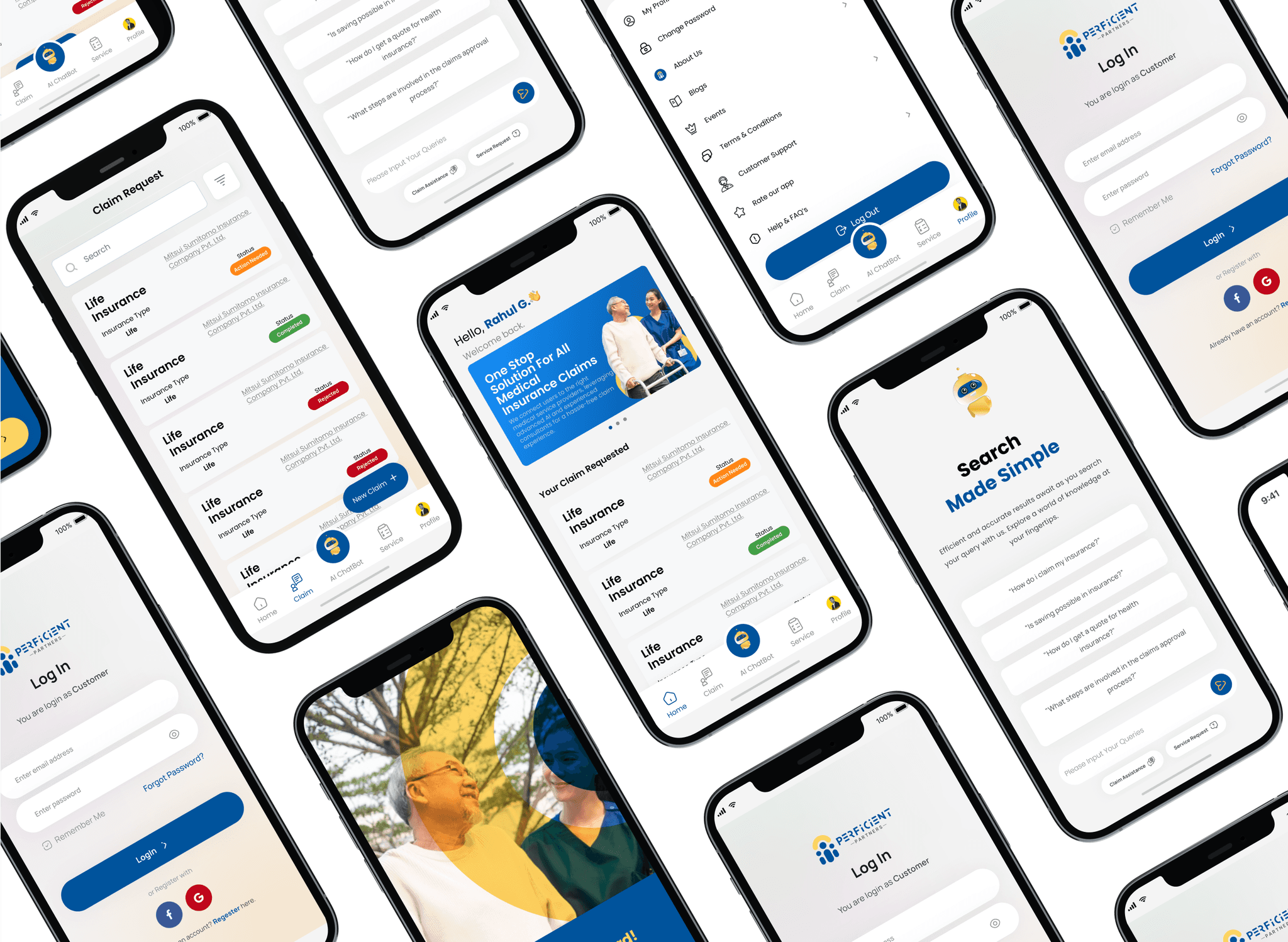 Perficient Partners App UI/UX Design