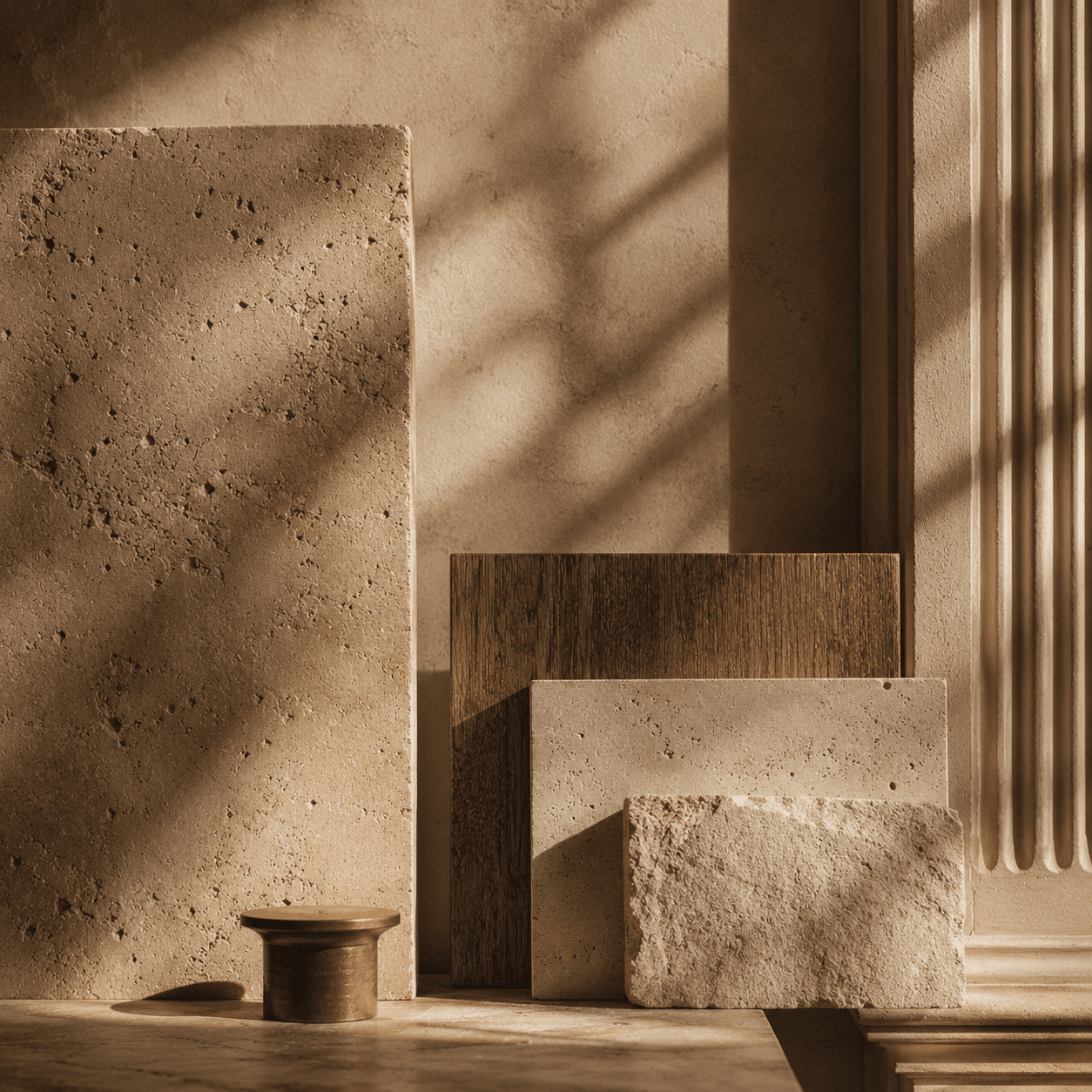 Natural materials used in Palácio Aurora residences