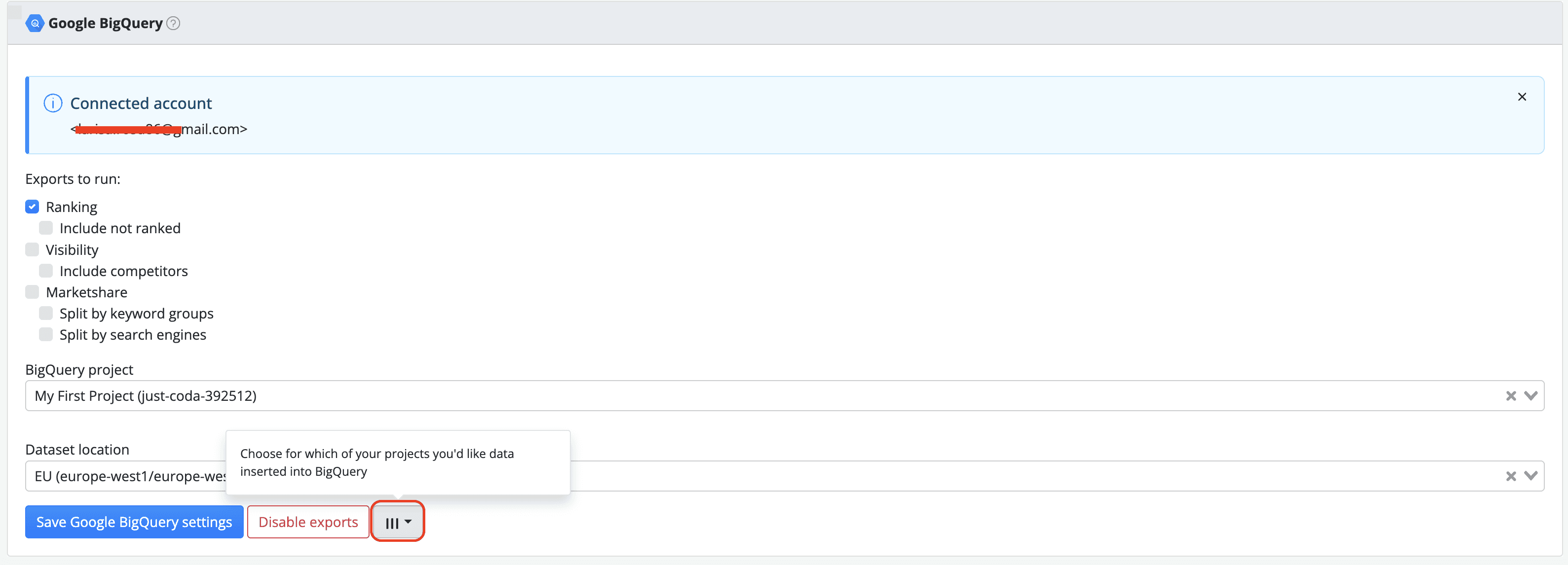 awr-bigquery-project-selector