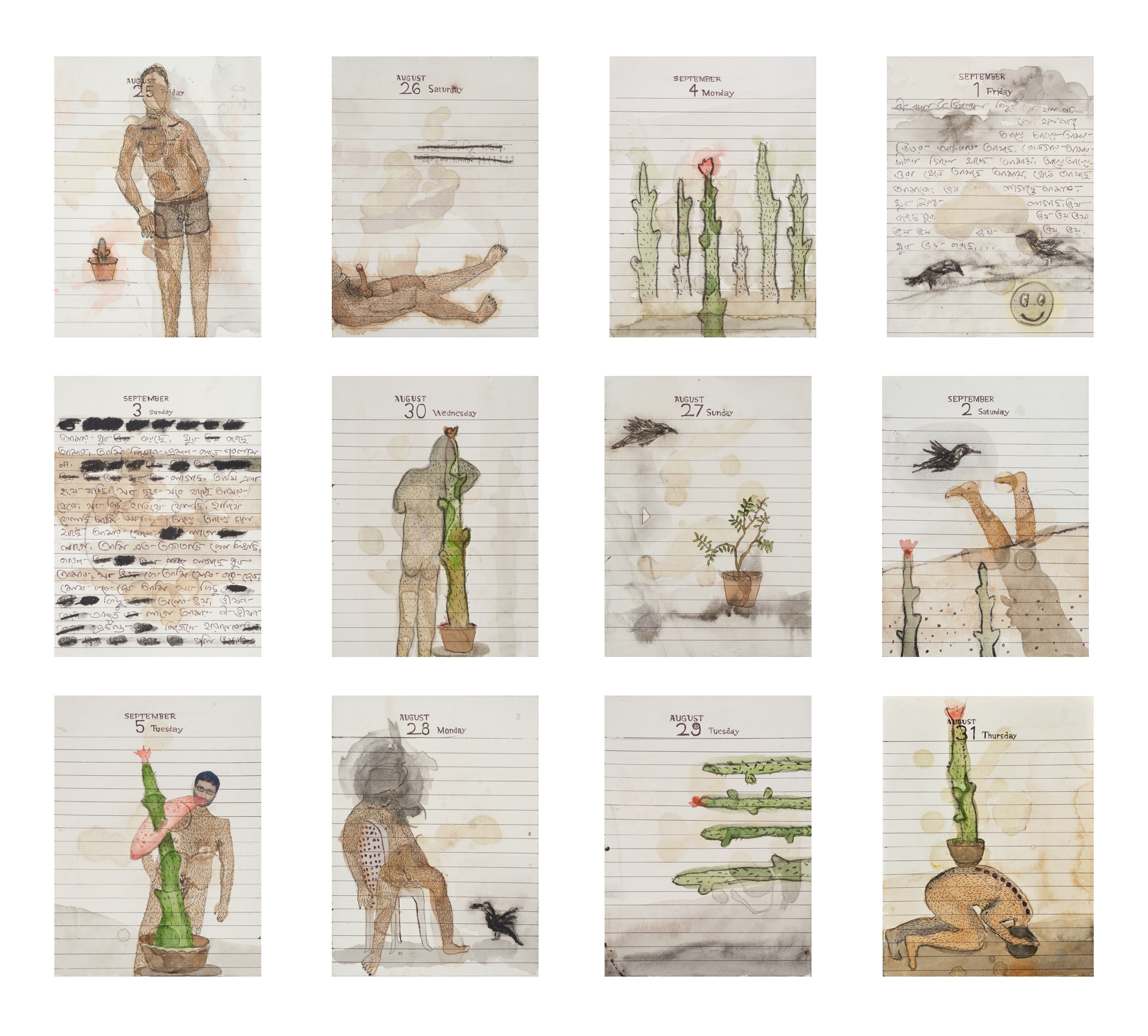 herd of sheep on road painting