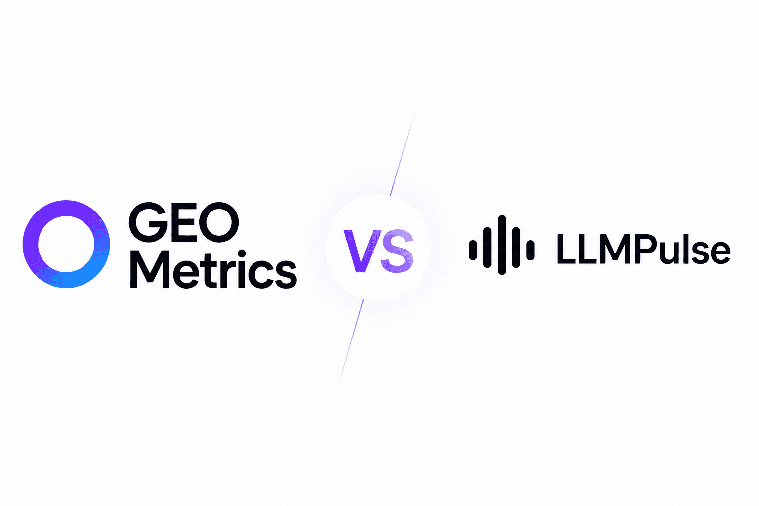 GEO Metrics vs LLMpulse comparison: digital analytics and positioning tools that measure geographic impact versus performance in artificial intelligence models (LLMs).