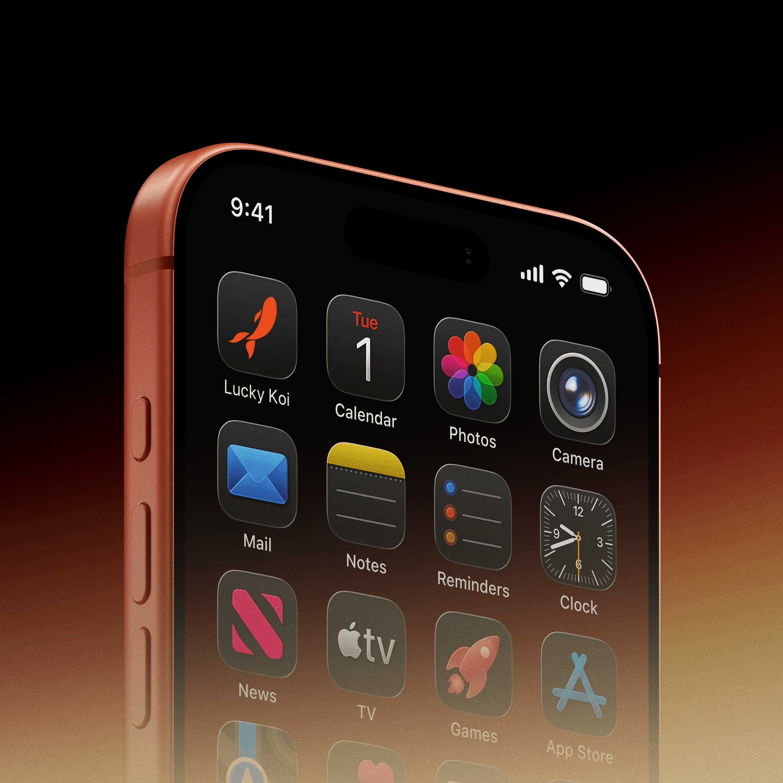 lucky koi app icon display