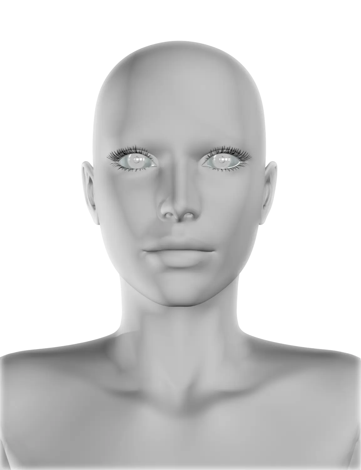 Imagen ilustrativa animada de un rostro para tratamientos de medicina estética facial