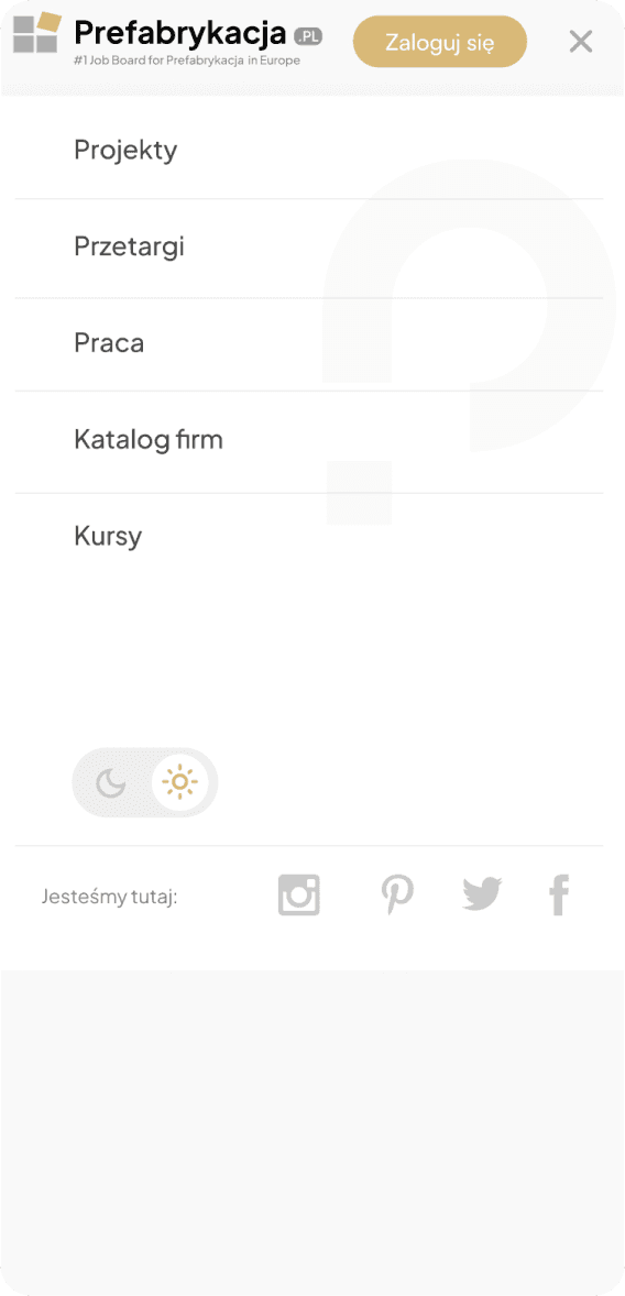 Makieta UX platformy B2B dla branży prefabrykacji – Sebastian Niesporek.