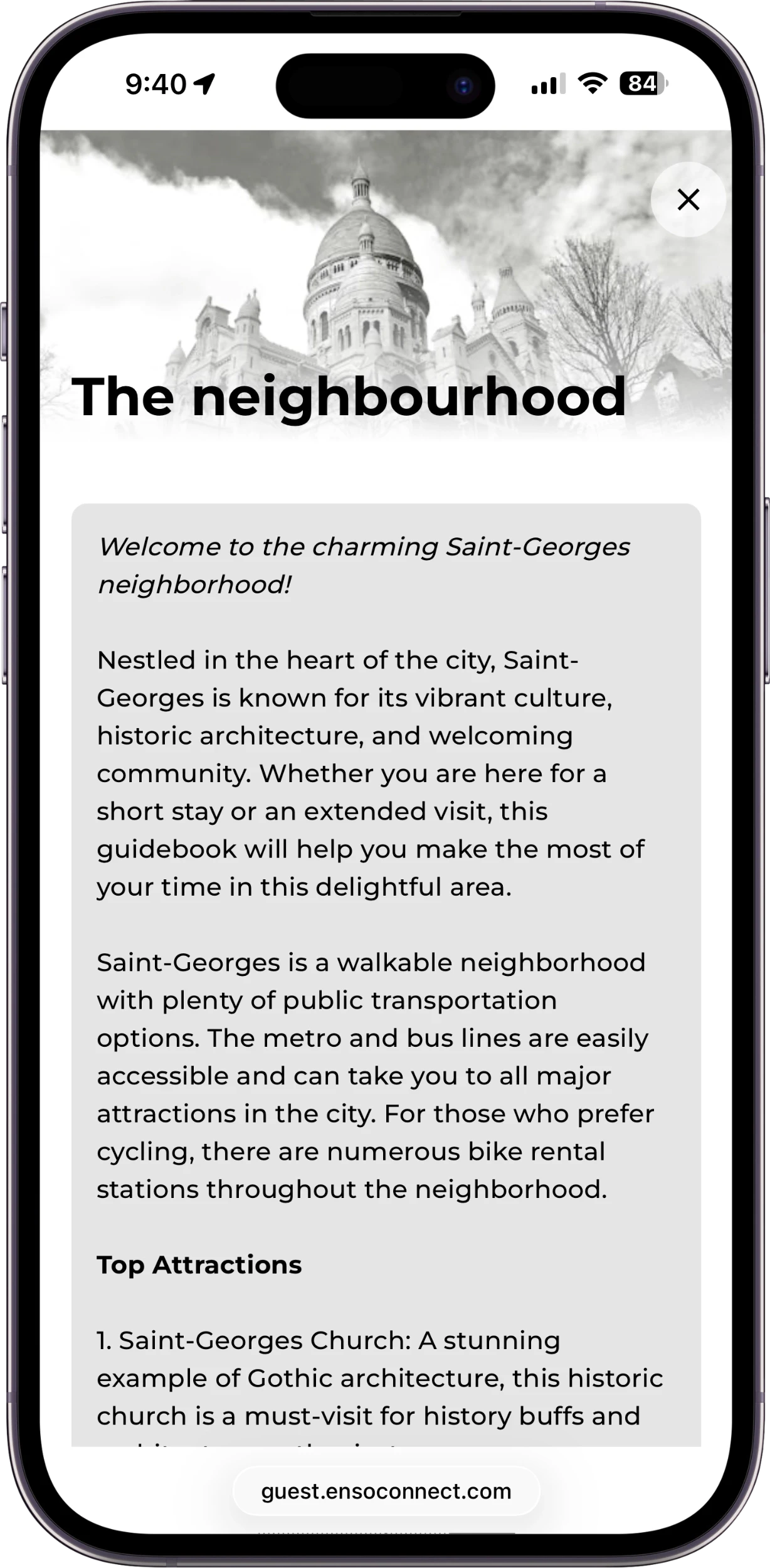 Quartier Libre Rentals Boarding Pass Guide Screen
