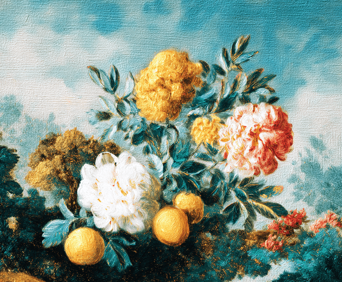 oil painting of flowers
