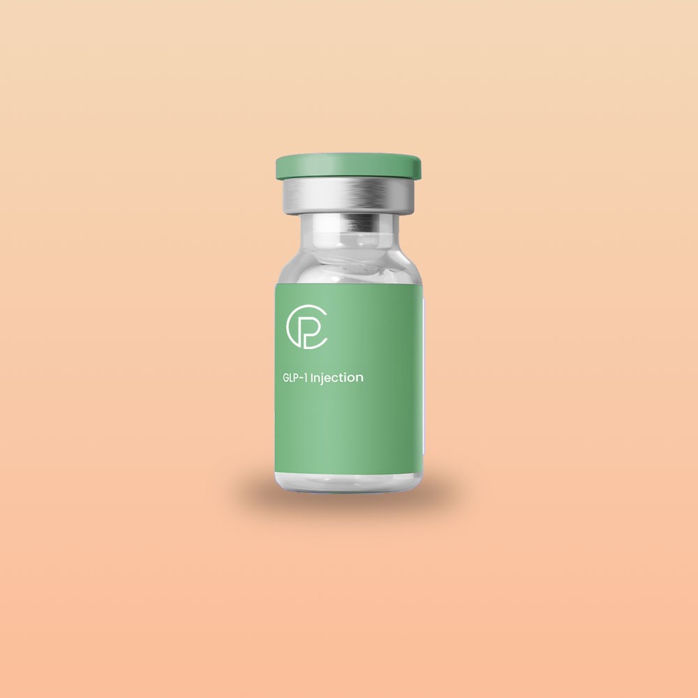 Photo of GLP-1 bottle with Central Park Weight Loss branding.