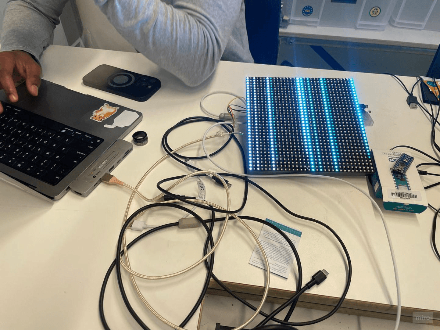 Matrix board installation prototype