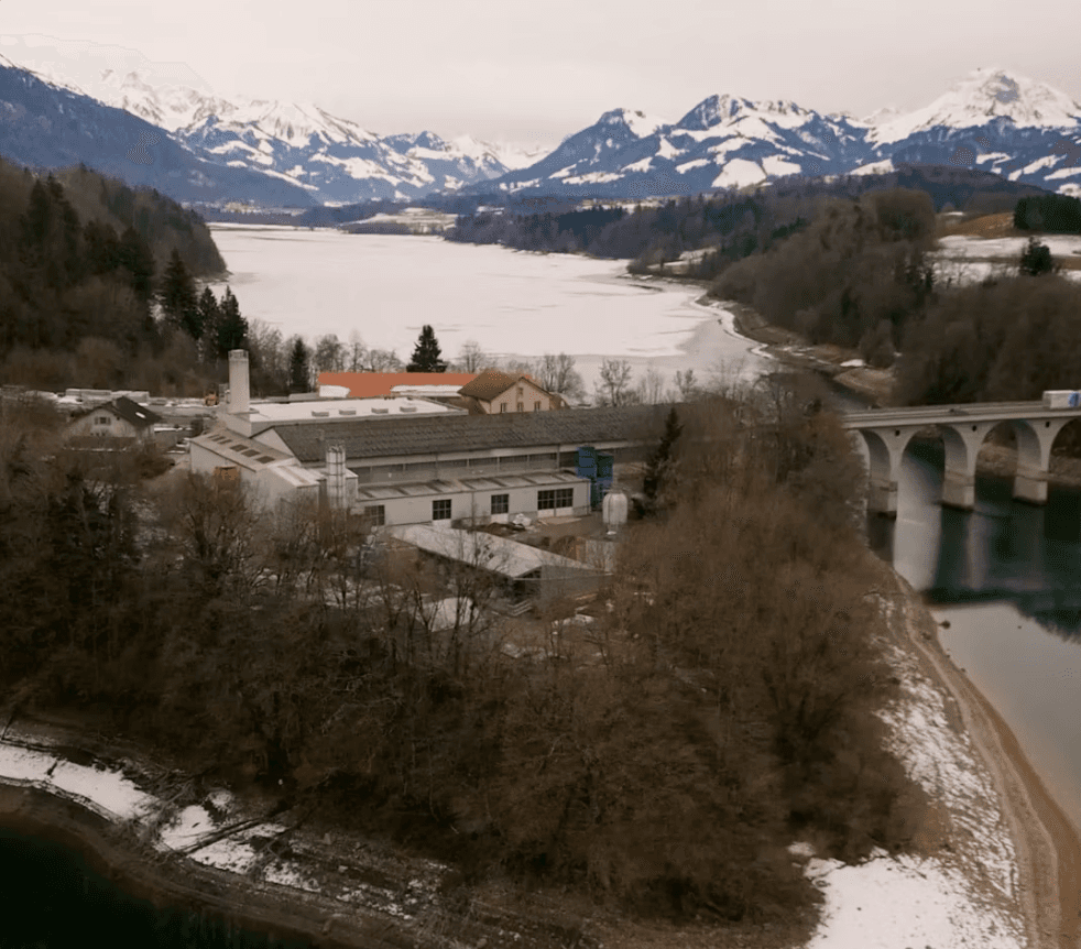 Man working on turbine