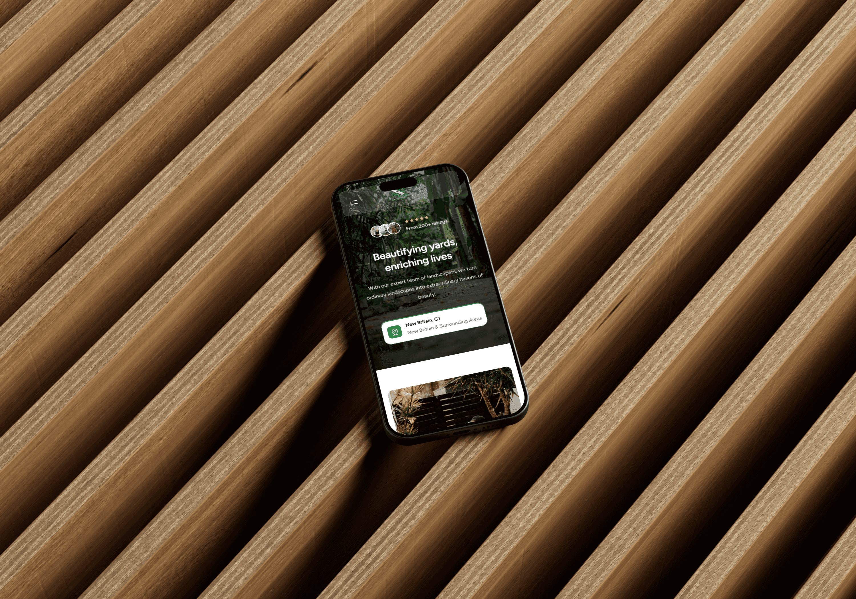 FreshBlades Landscaping Phone Mockup