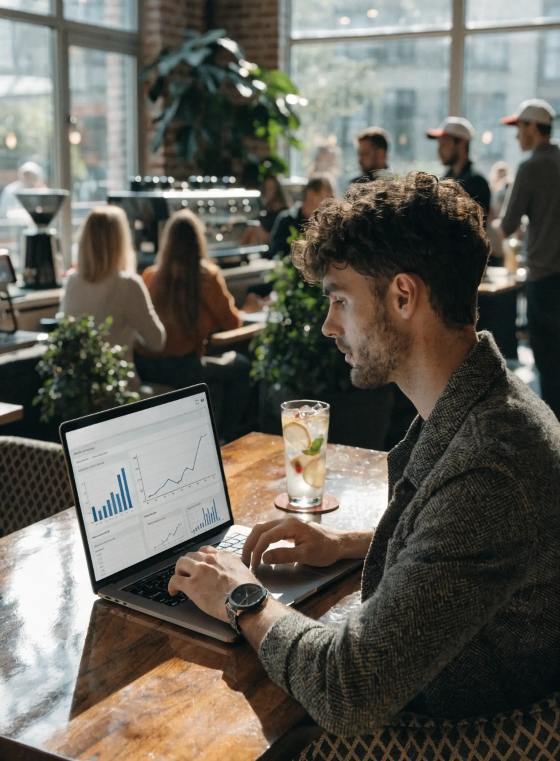 Photographie d'un jeune homme qui reçoit les résultats de "JeDeviensFranchisé.fr"