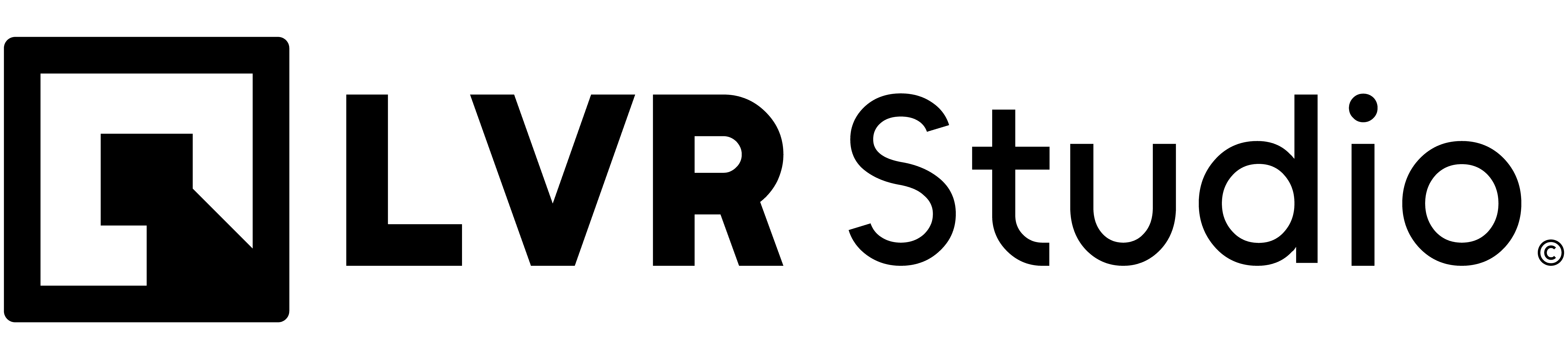 Logotipo da LVR Studio. 