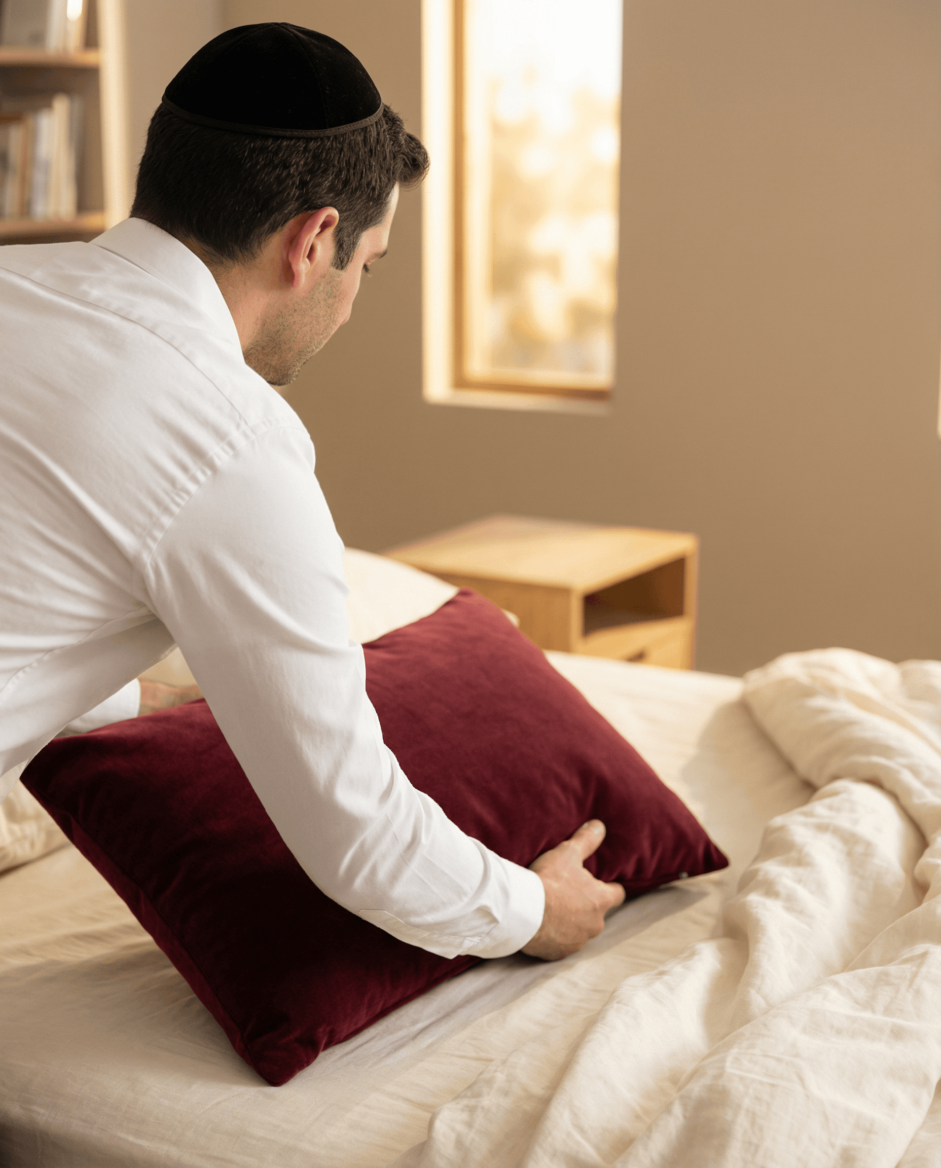 A woman receives a relaxing energy healing in a serene setting with soft lighting.