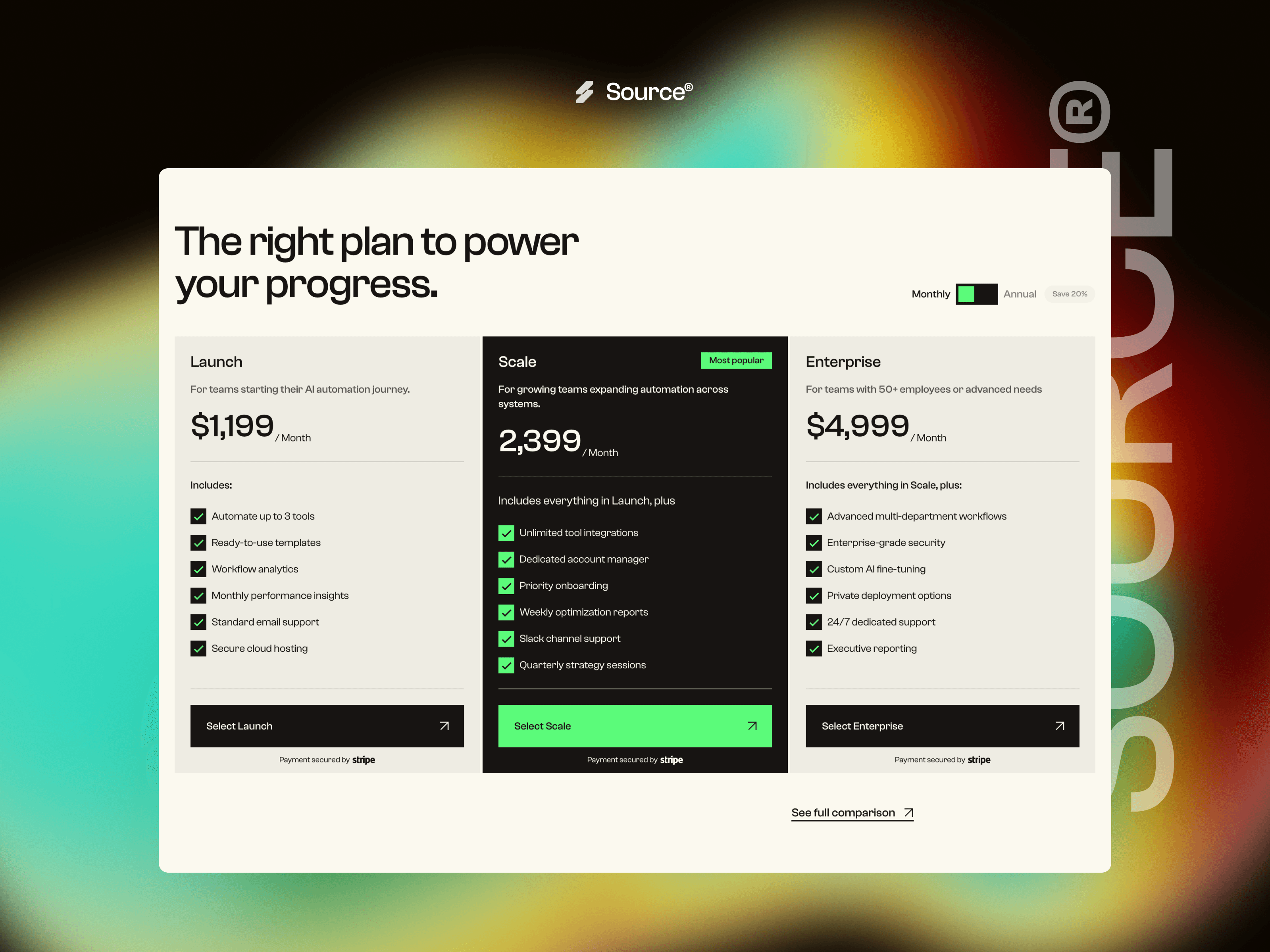 Source — AI & Enterprise Website Template Showcase Image 2
