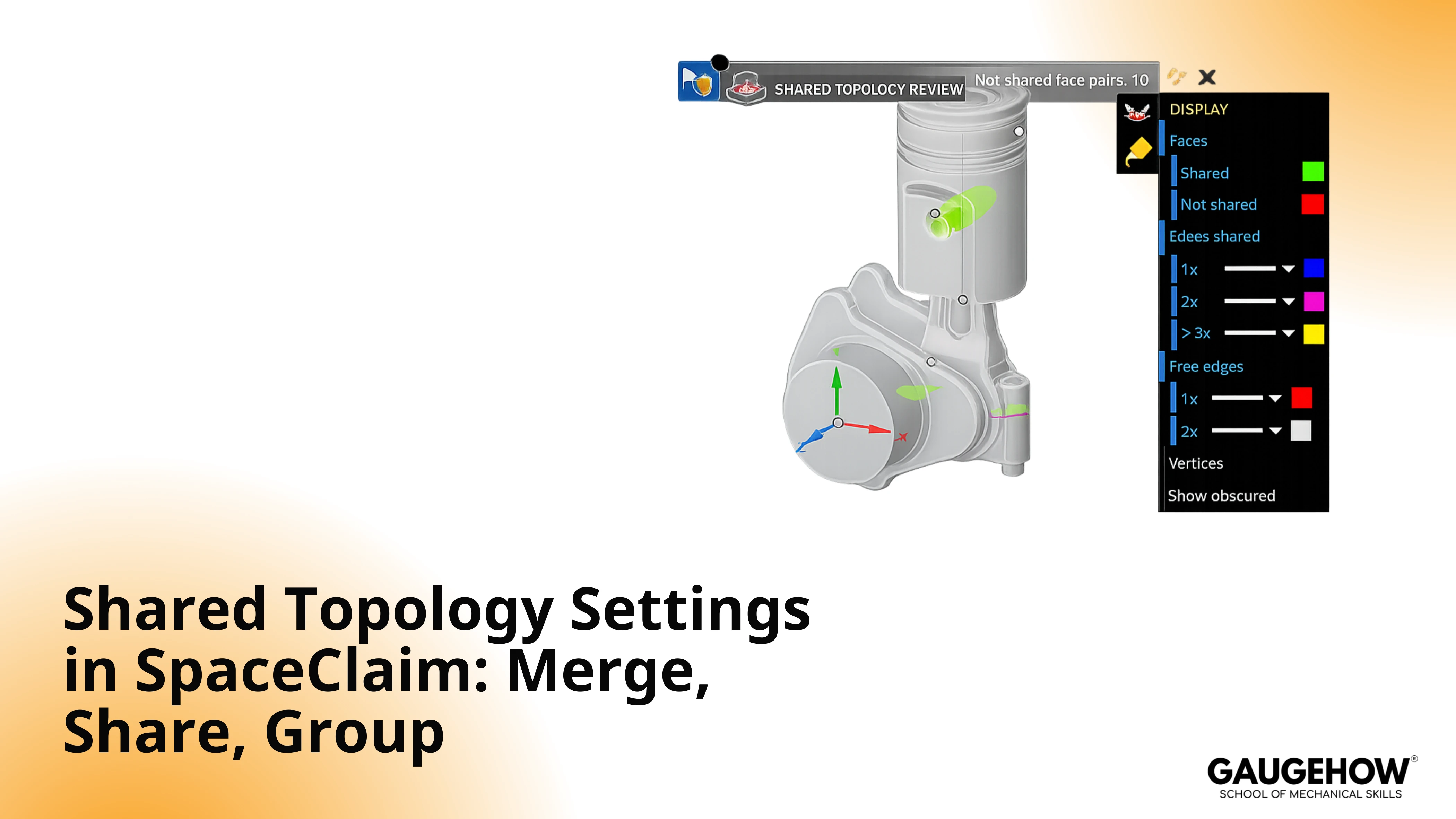 SpaceClaim shared topology