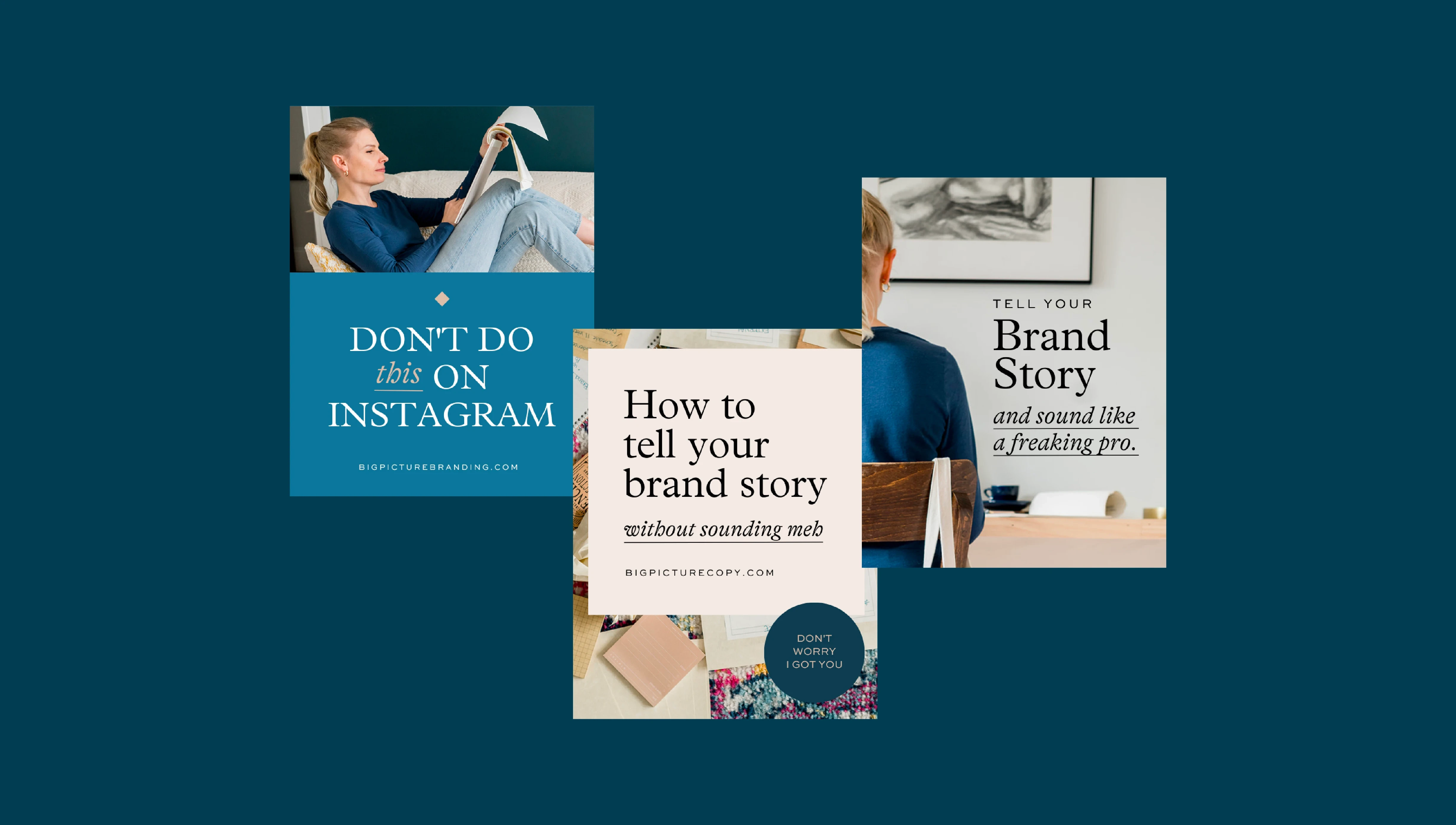 pinterest pins design for copywriter