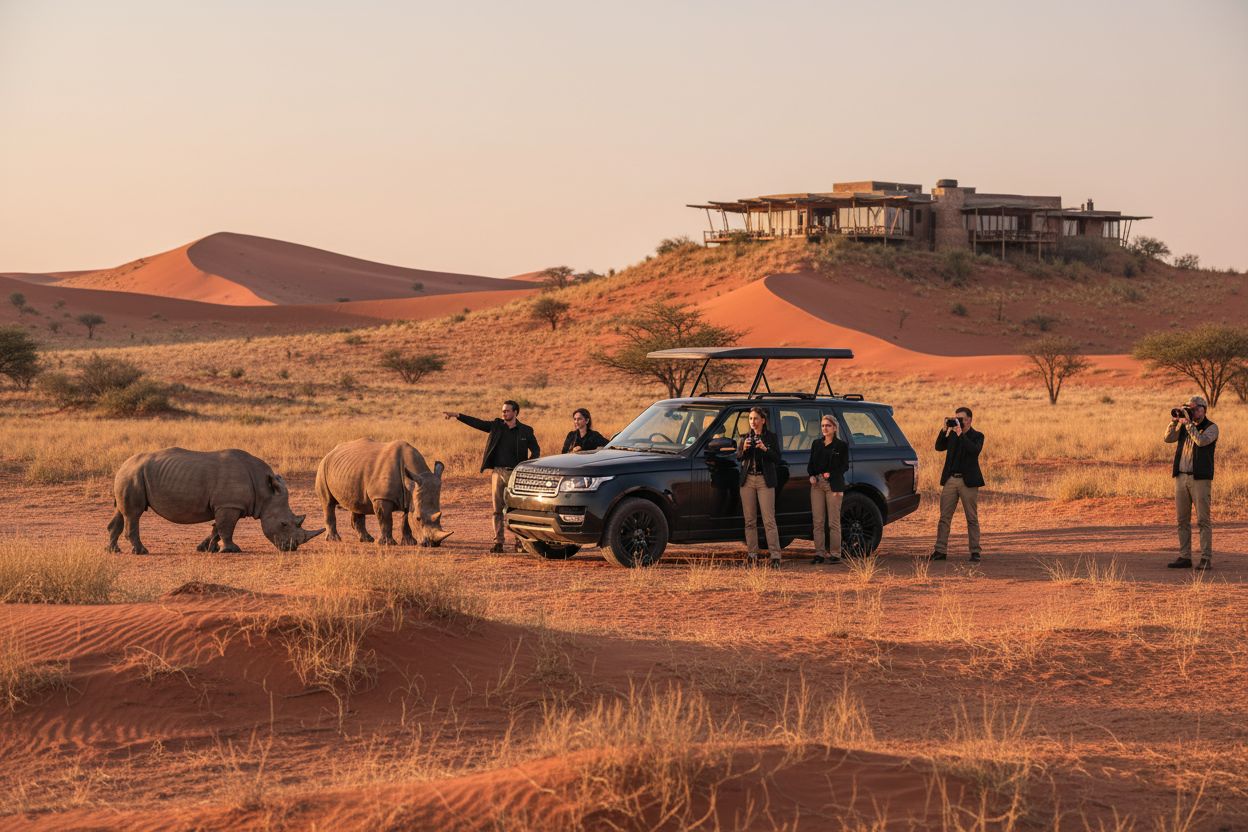 lujo safari Namibia