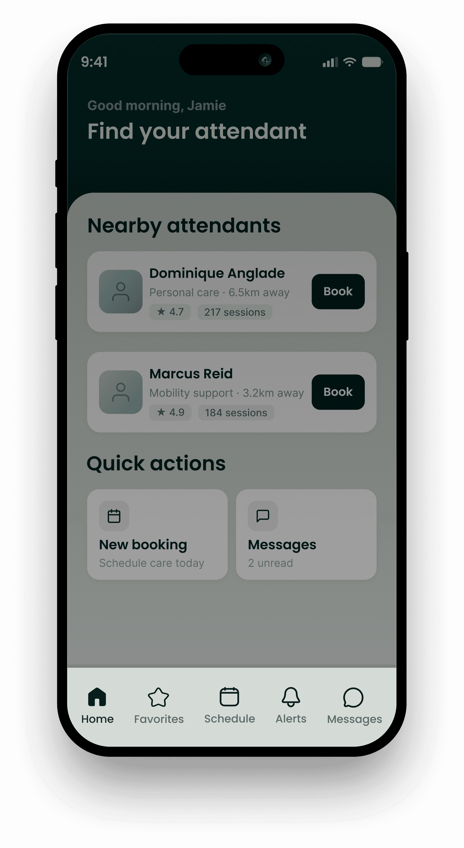 A mockup with 3 screens from jop portal app