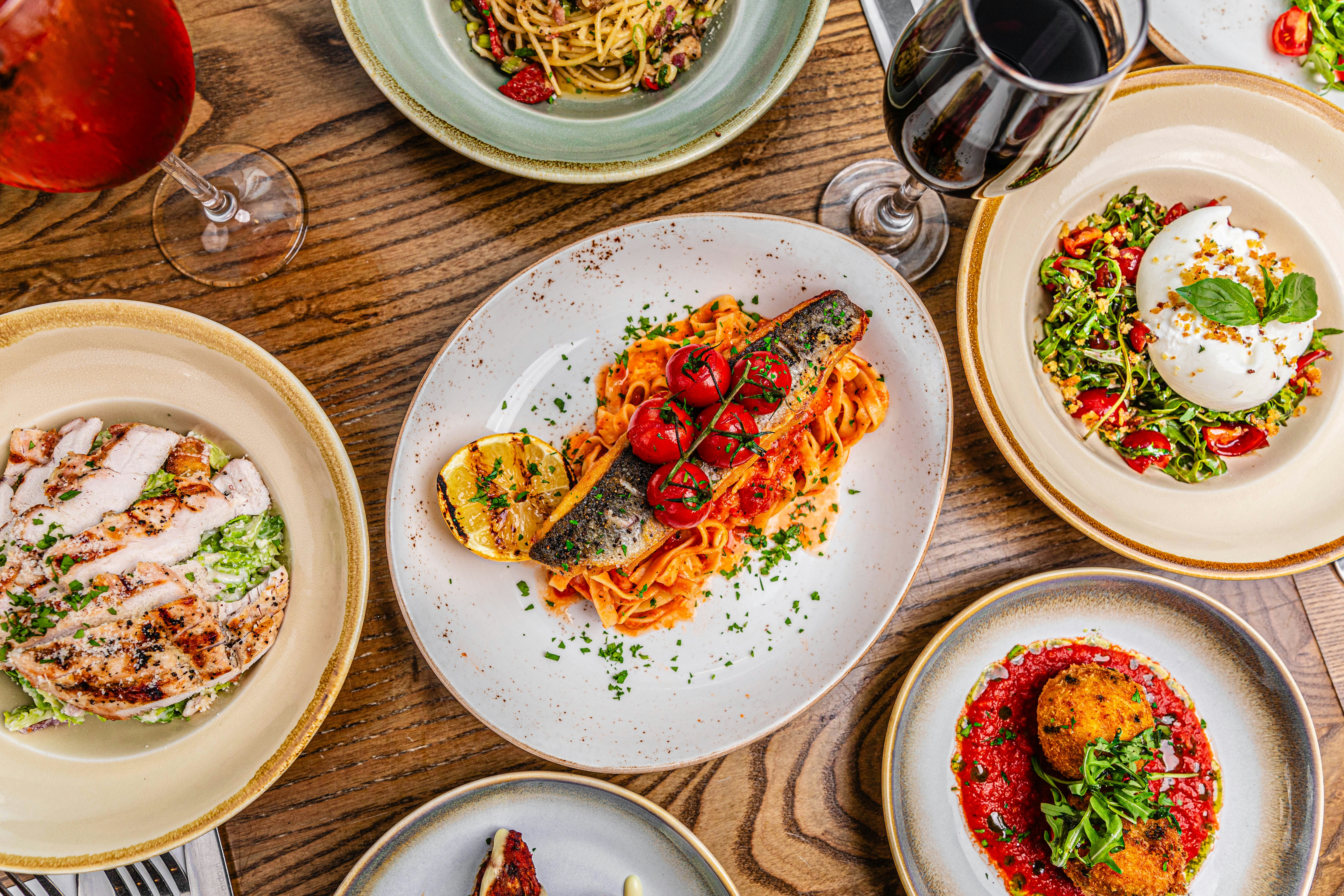 dish on white ceramic plate