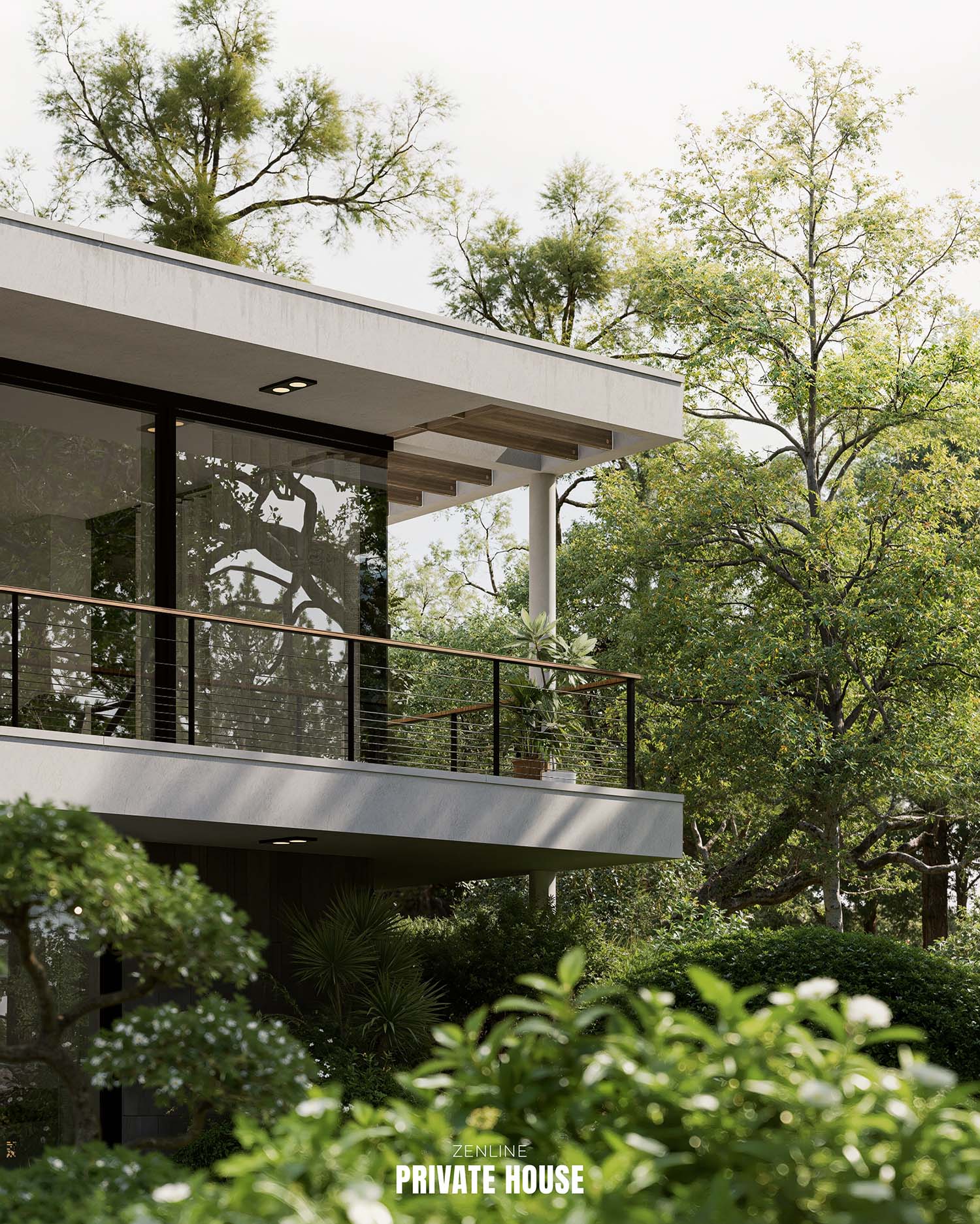 Zenline Private HouseWhite Oak Modern