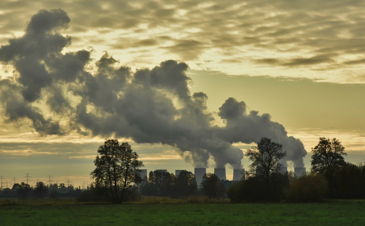 Factories pumping smoke into the air