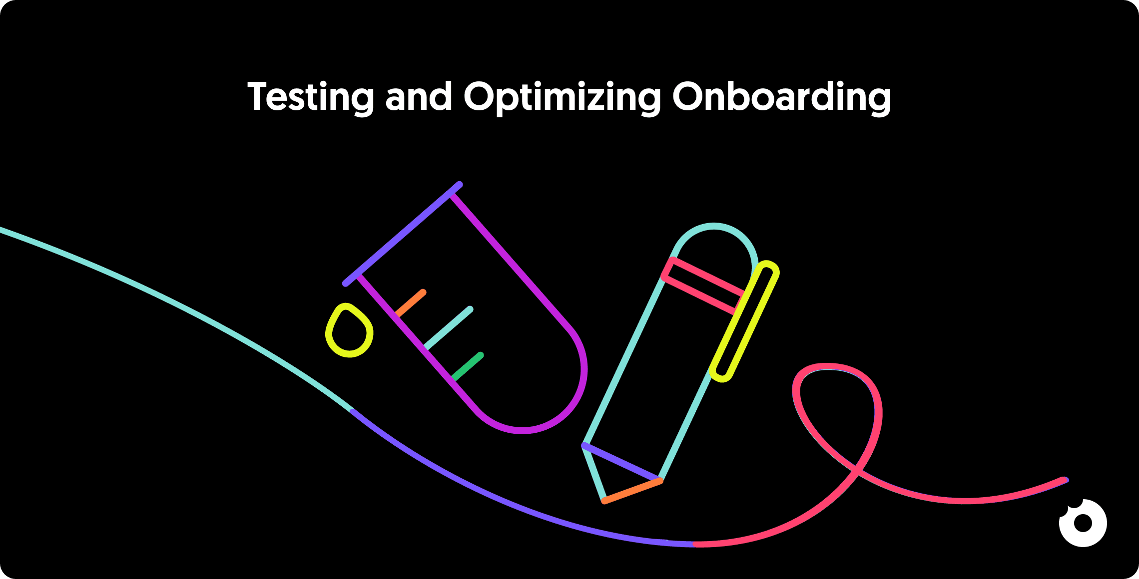 Illustration representing testing and optimizing an onboarding flow
