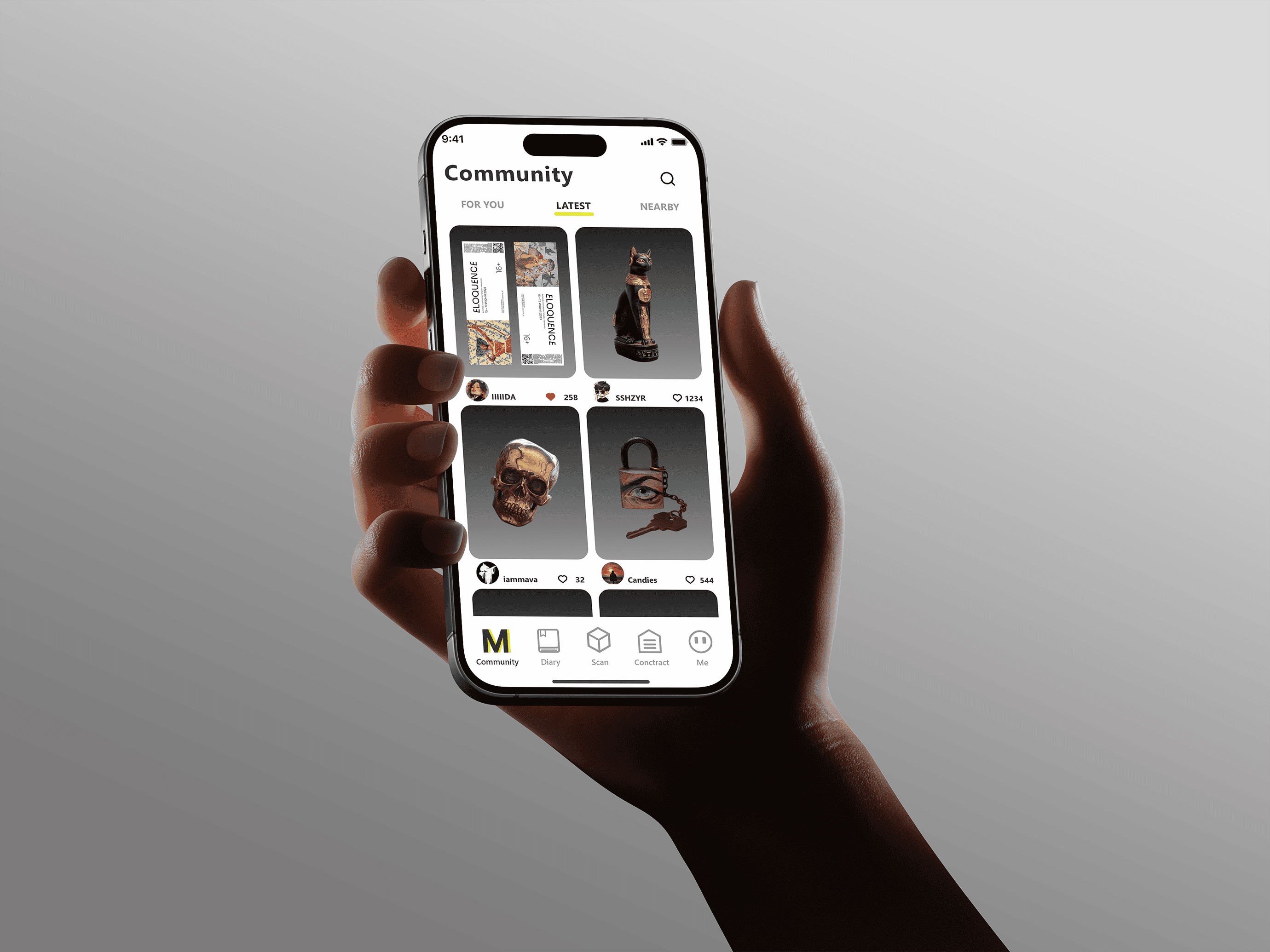 UI minimalistic widgets