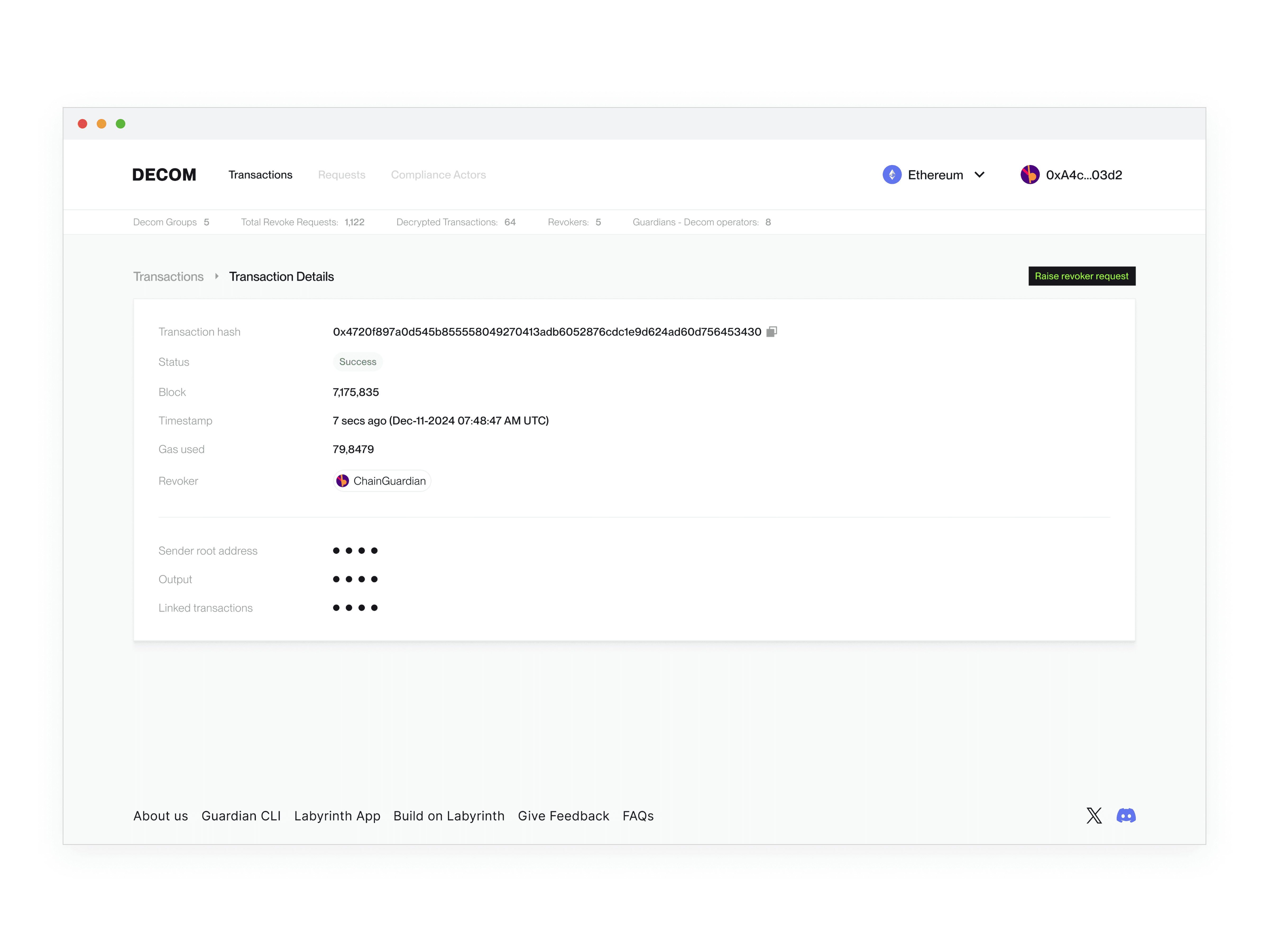 Users can choose revoker of their choice