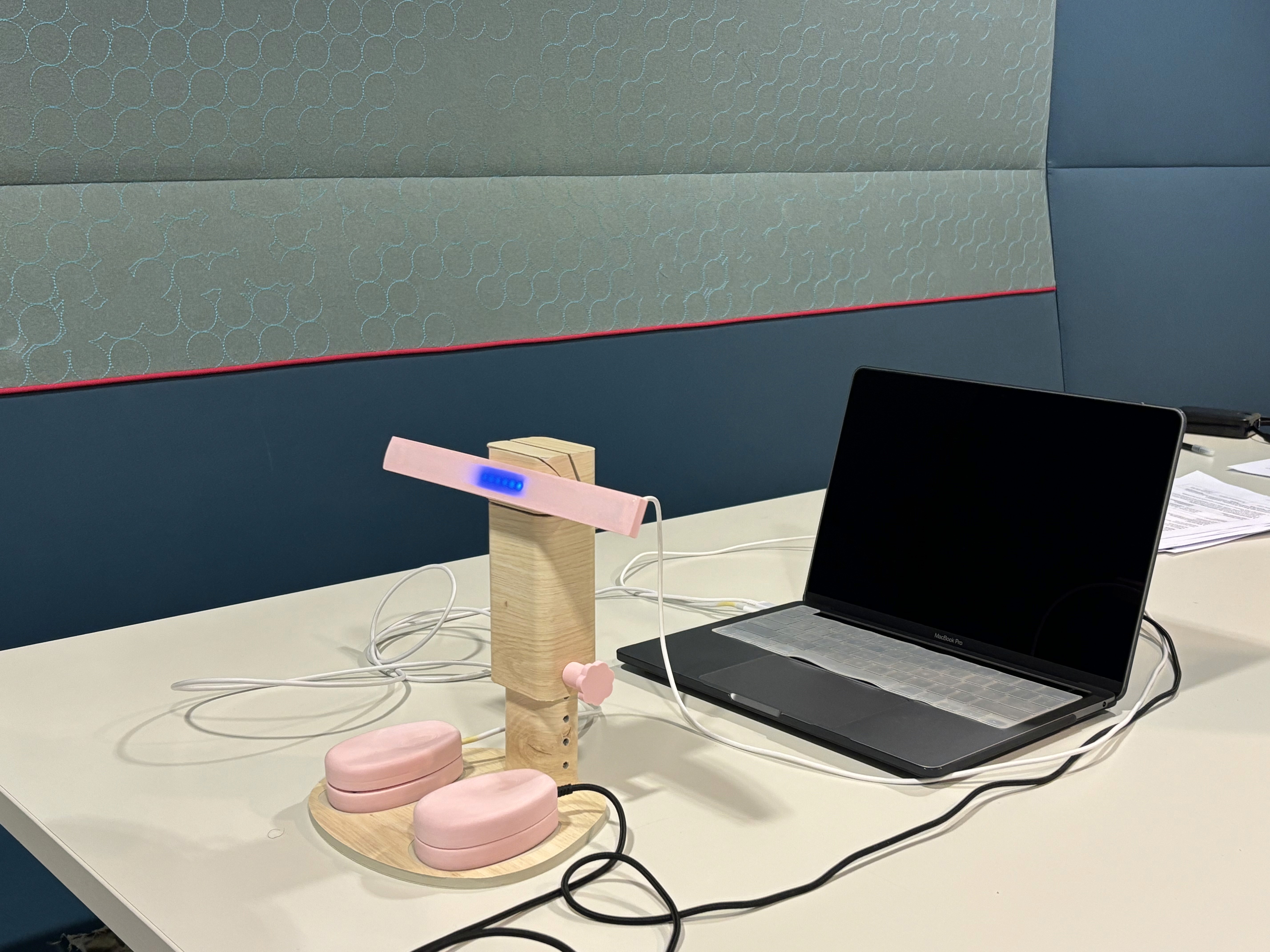 User testing setup