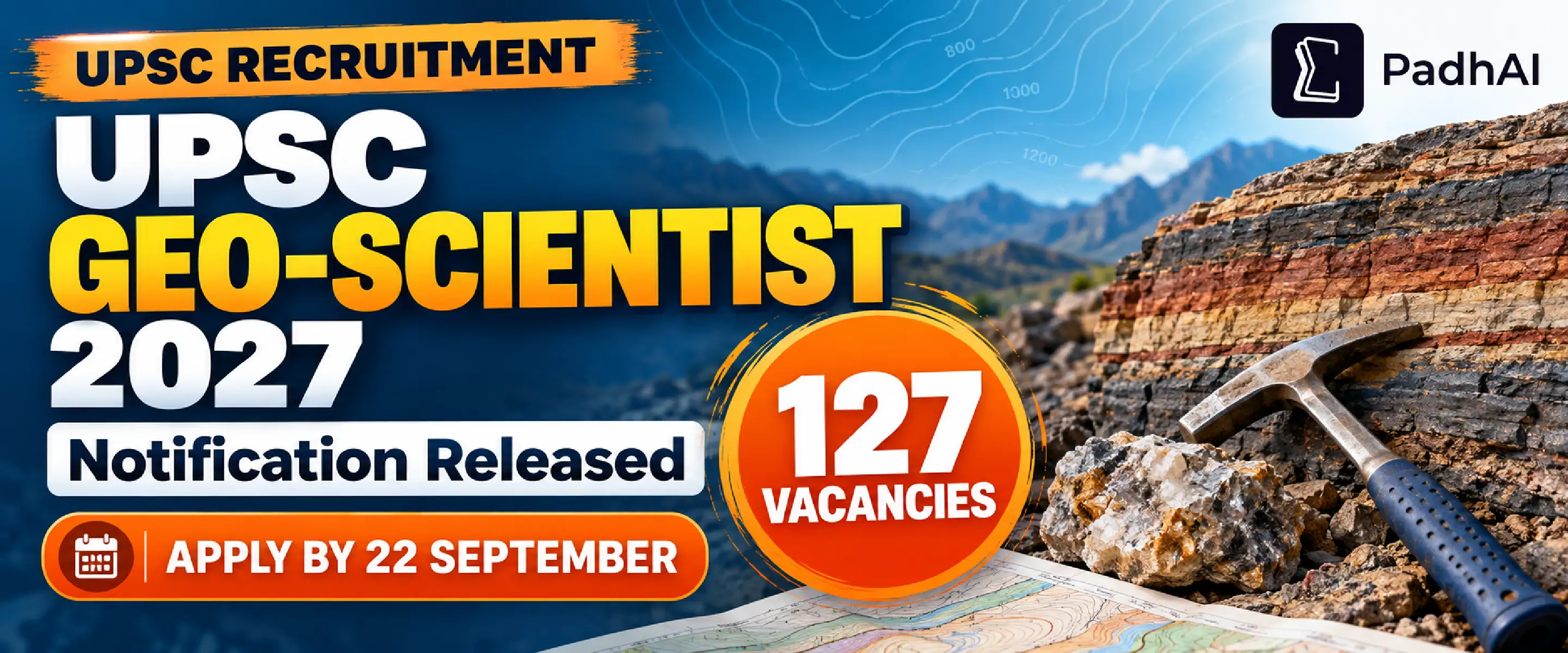 UPSC Geo-Scientist Recruitment 2027 notification with 127 vacancies