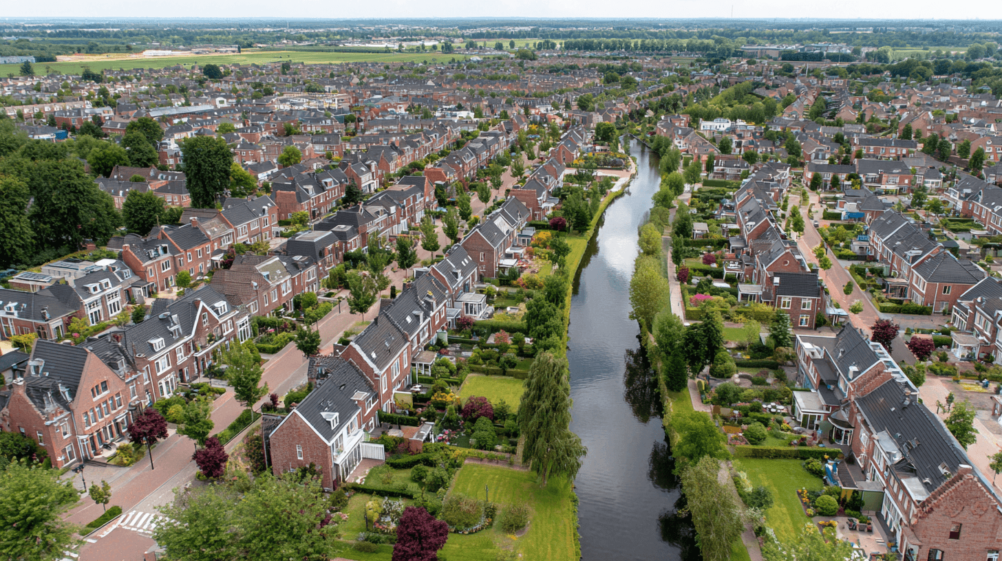 Woonwijk in een gemeente
