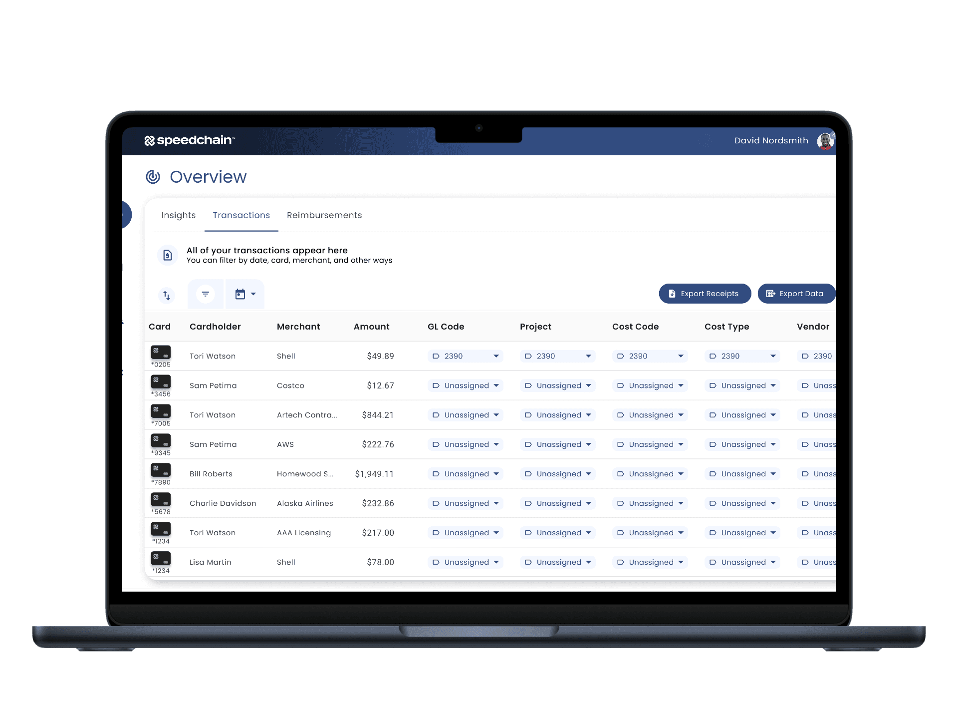 laptop with the speechain platform