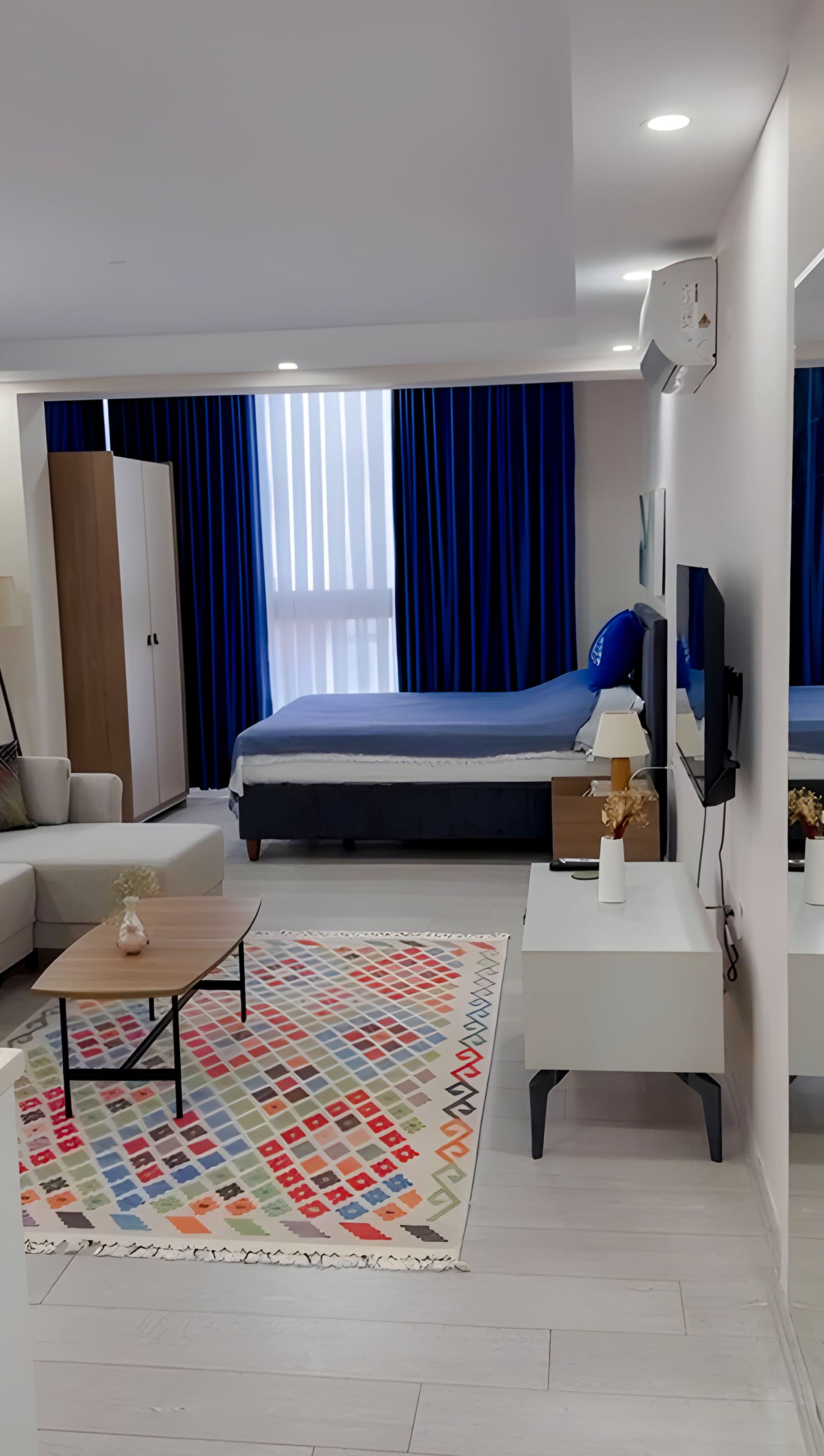 Comfortable studio apartment room at Zen Garden Suites Side Antalya