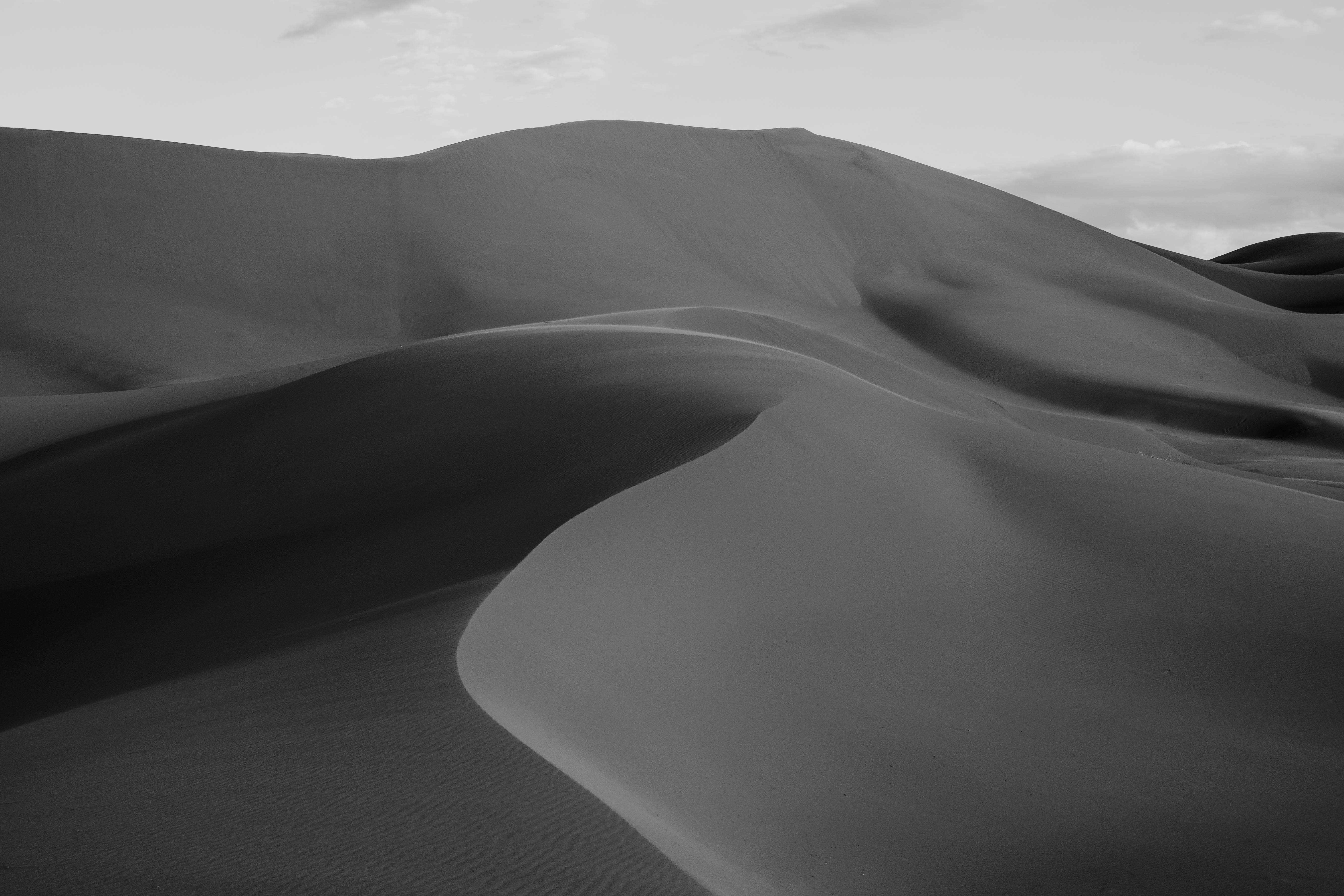 sahara desert black and white dune