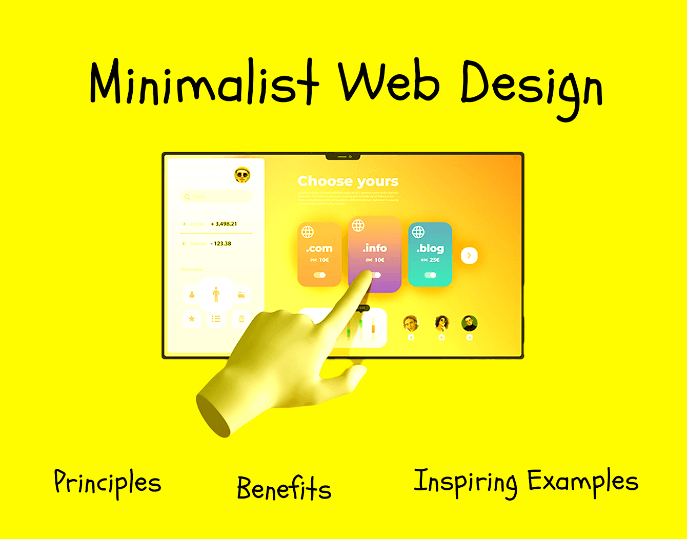 Minimalist website design featuring clean lines, ample white space, and intuitive navigation, perfect for showcasing content without distractions.