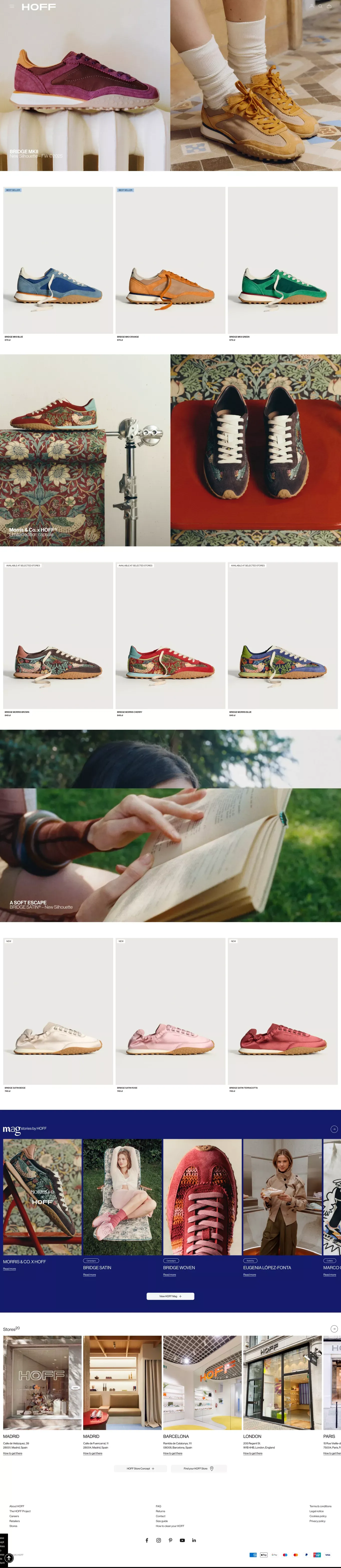 HOFF ecommerce page screenshot showcasing Ecommerce and Fashion design