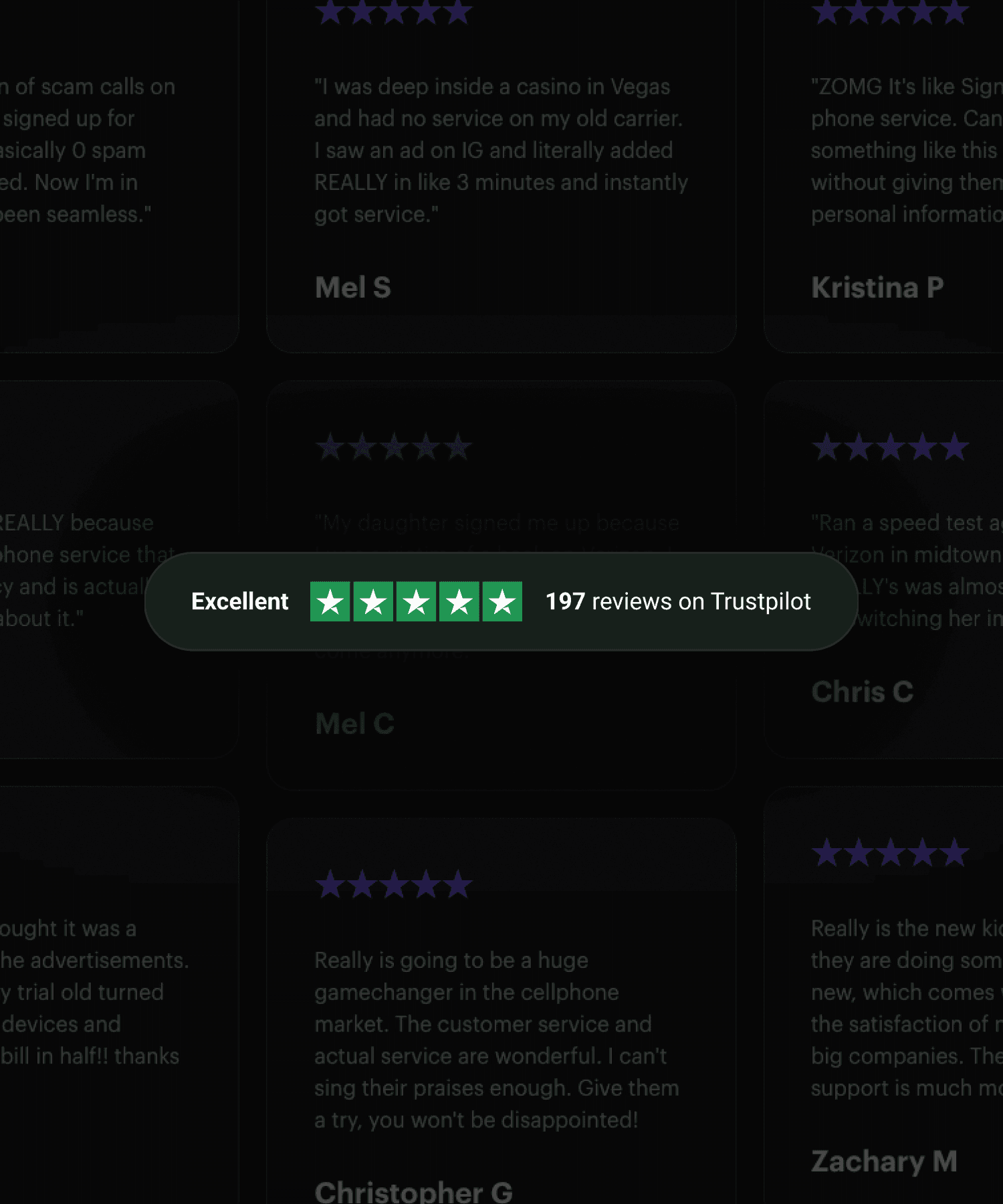 Screenshot showing Really's testimonials — Really case study by Boldway Studio