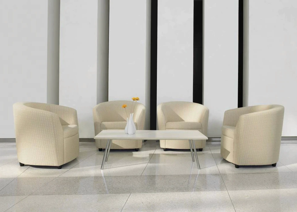 Muebles con estilo club moderno con asiento tipo cubo