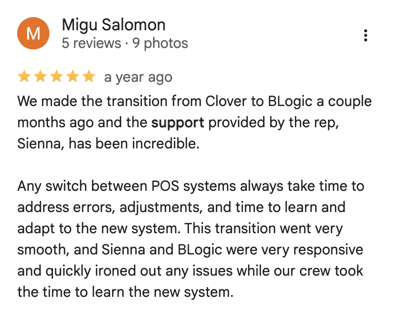 blogic google review 