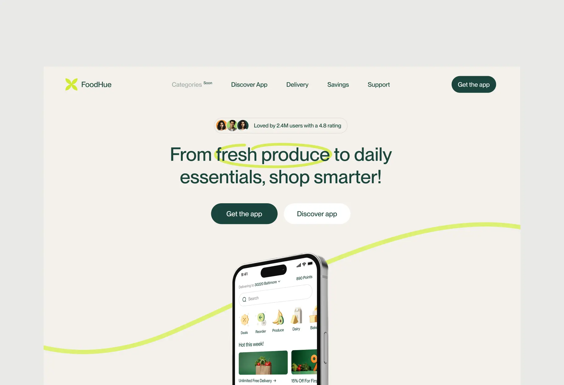 Hero image featuring a website on the laptop