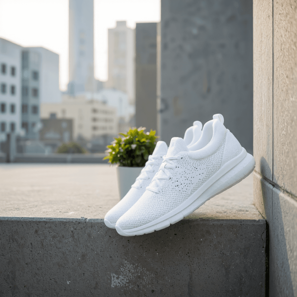 product photography of a pair of athletic shoes