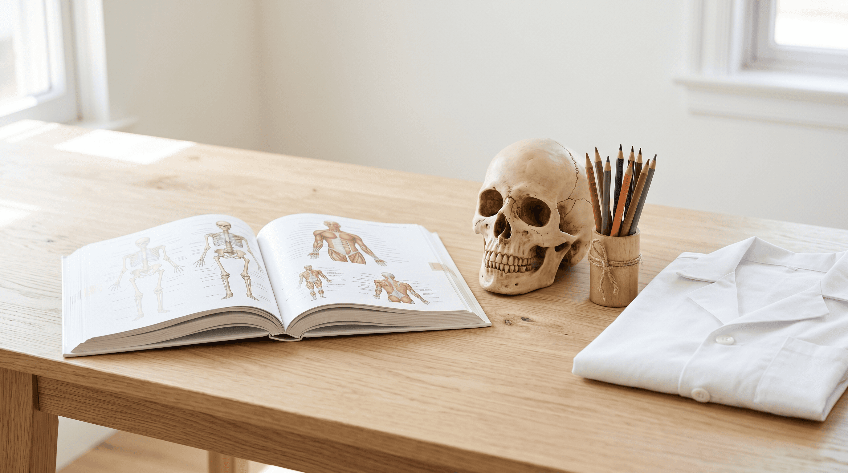 Foundational anatomy study setup