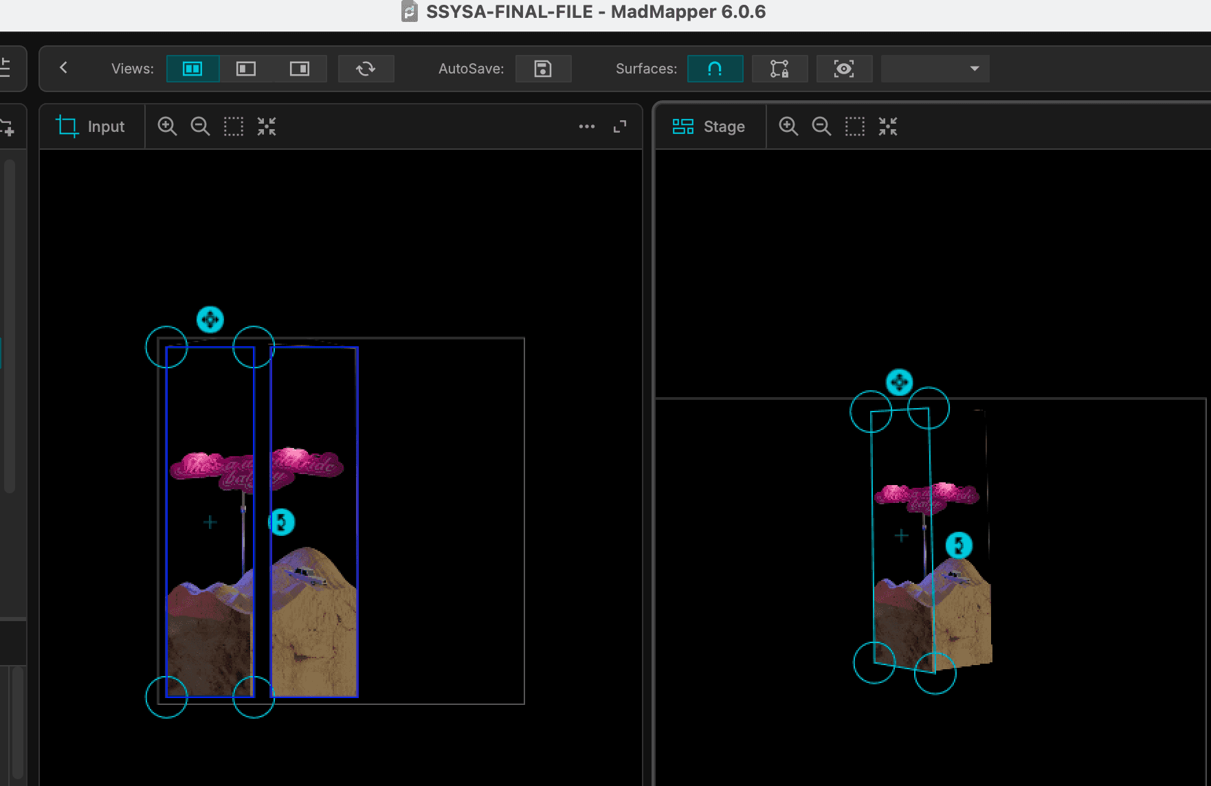 Image of the three screens