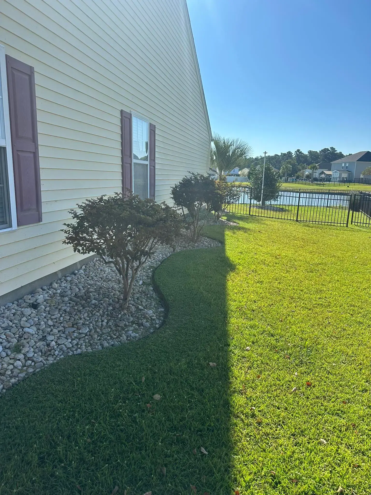 Beautiful landscaped garden with greenery and outdoor design elements.