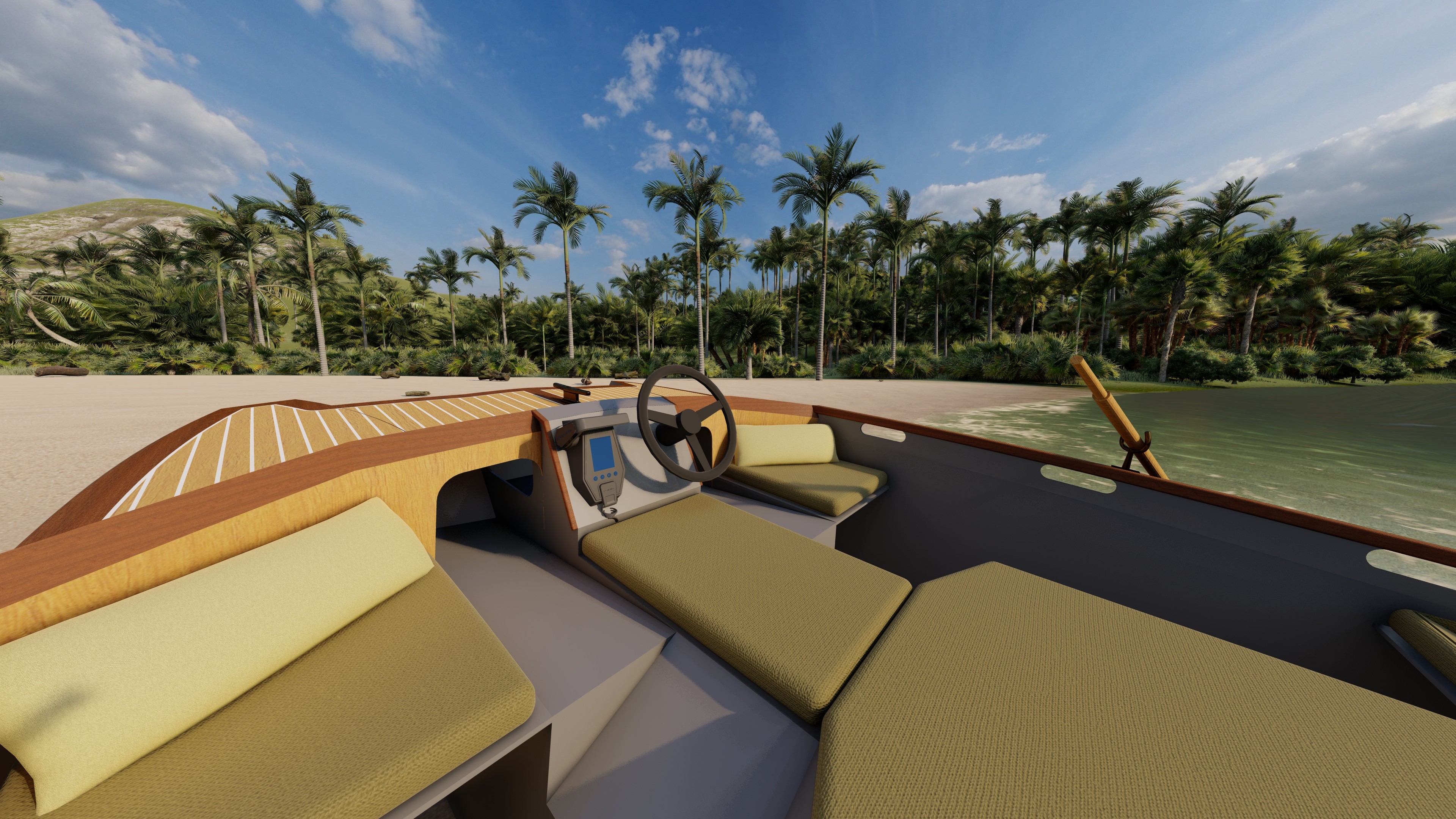 Custom Tender luxurious and refine naval architecture