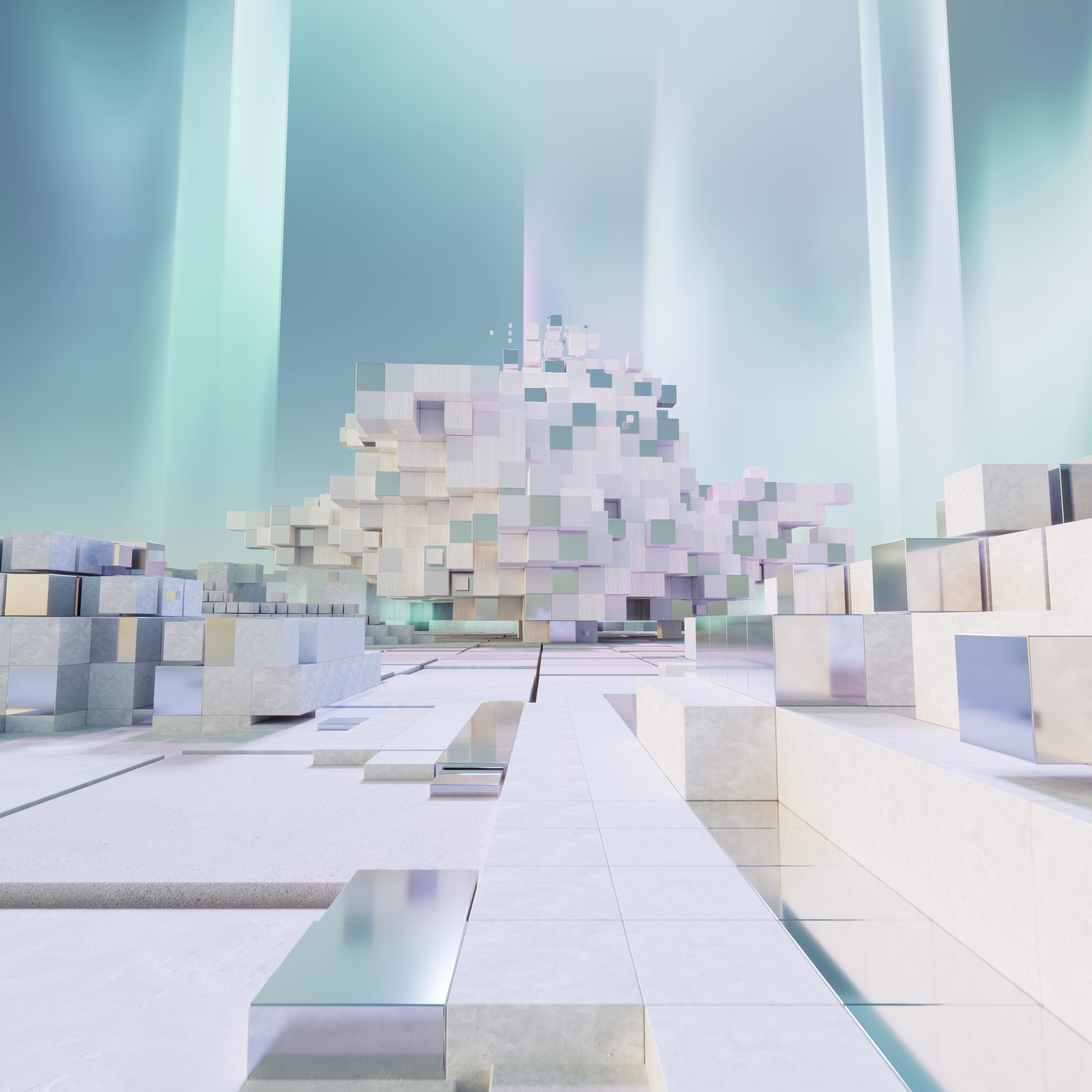 Blocks stacking up together for generative AI music event
