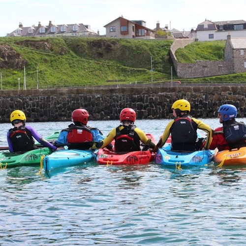 Kayakers at Cullen Sea School