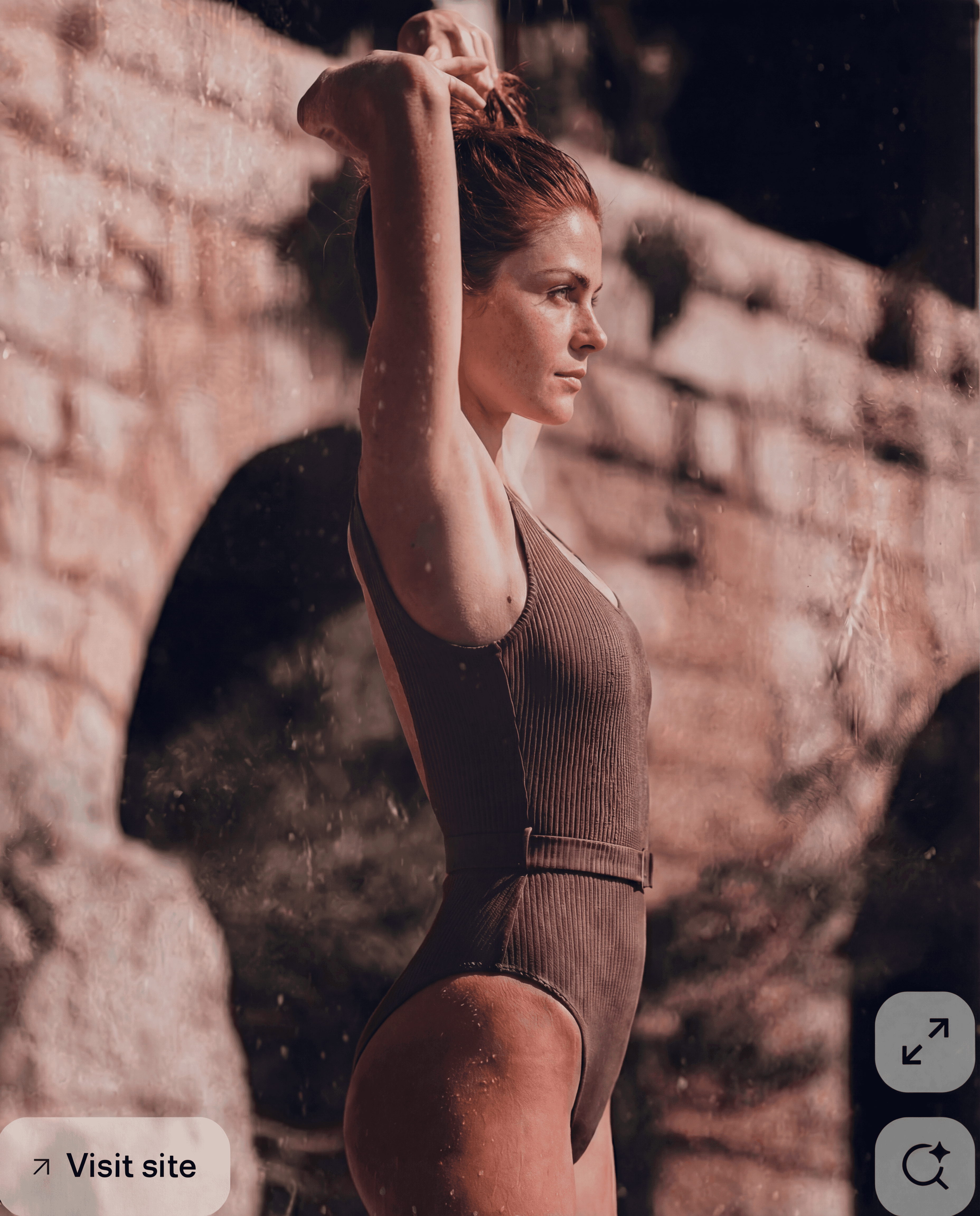 A woman strides confidently through a shadowy tunnel, with a soft glow beckoning from the light at the far end.