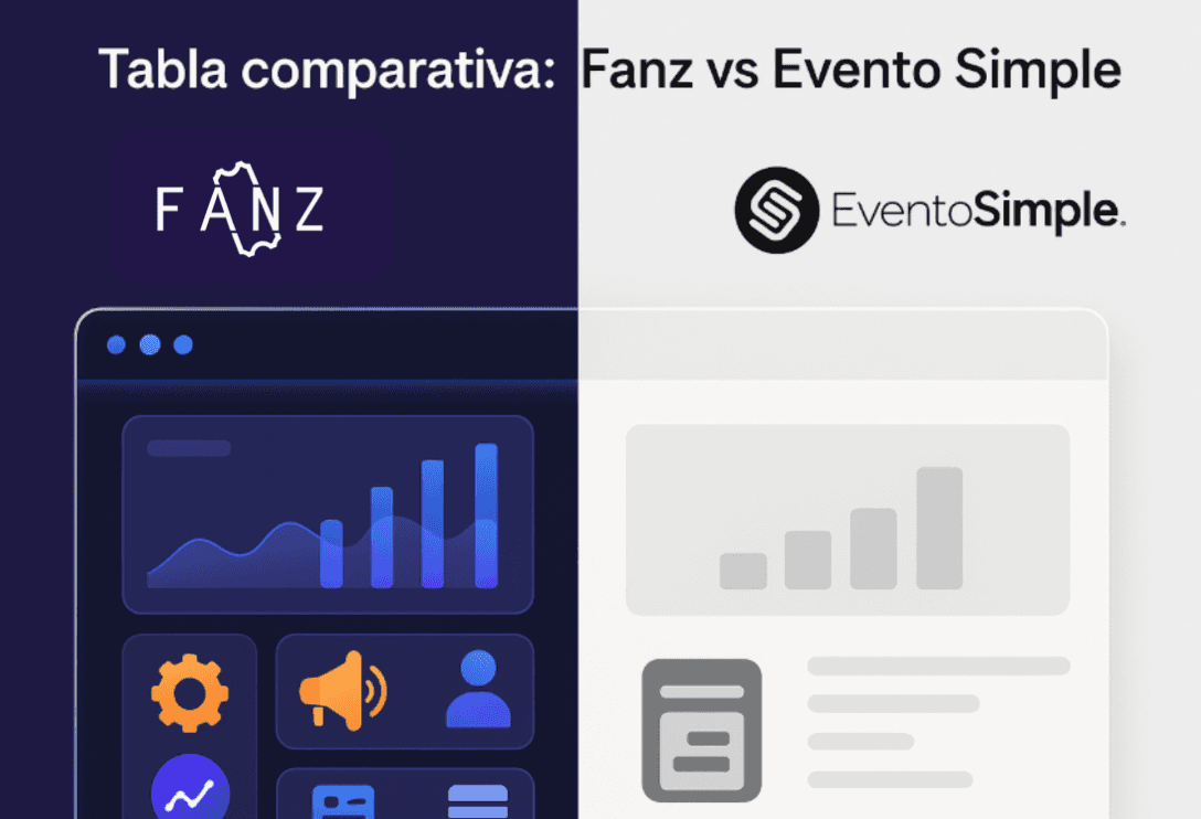 tabla comparativa: Fanz y Evento simple.